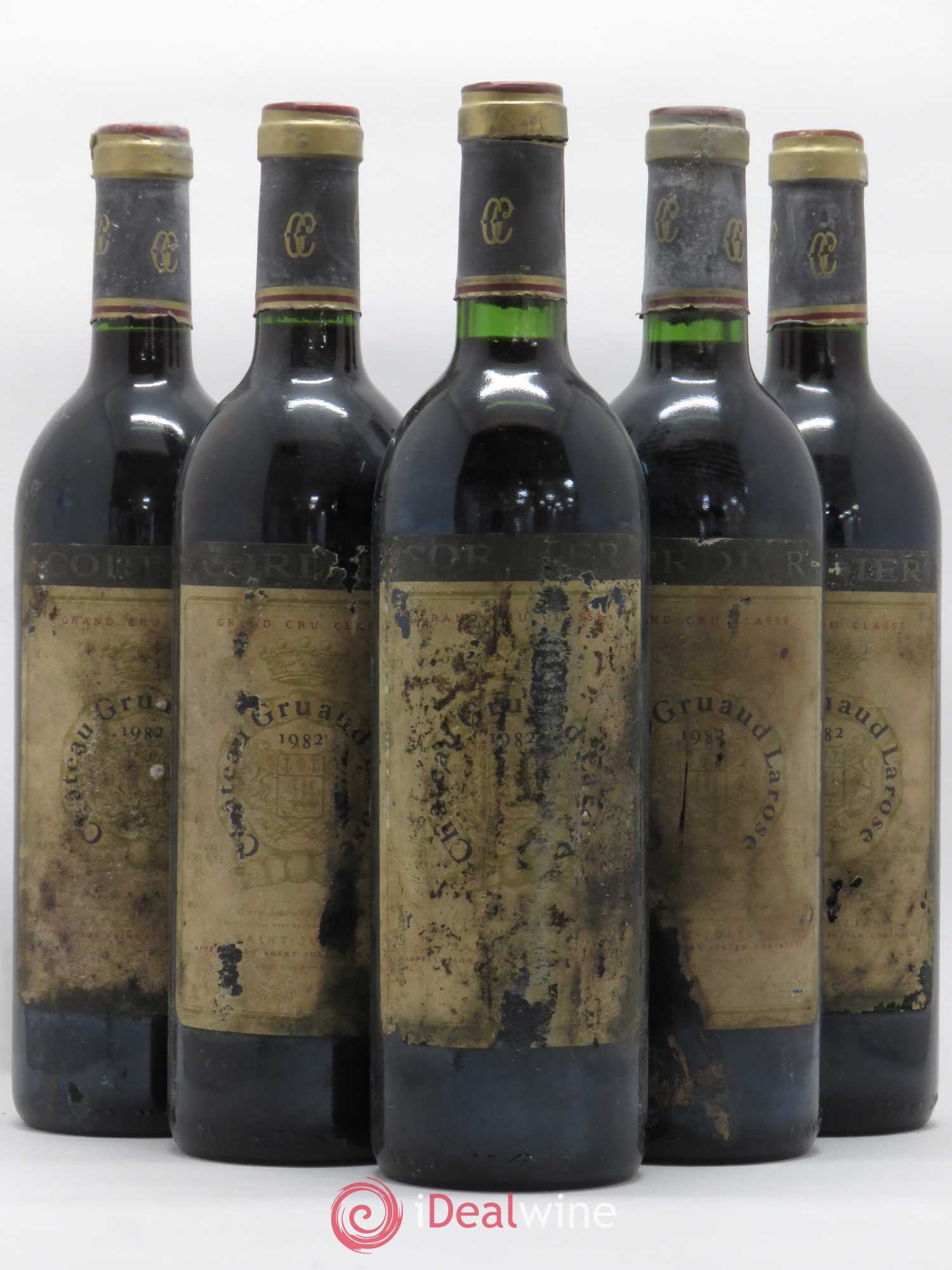 Château Gruaud Larose 2ème Grand Cru Classé 1982 - Lot de 5 bouteilles - 0