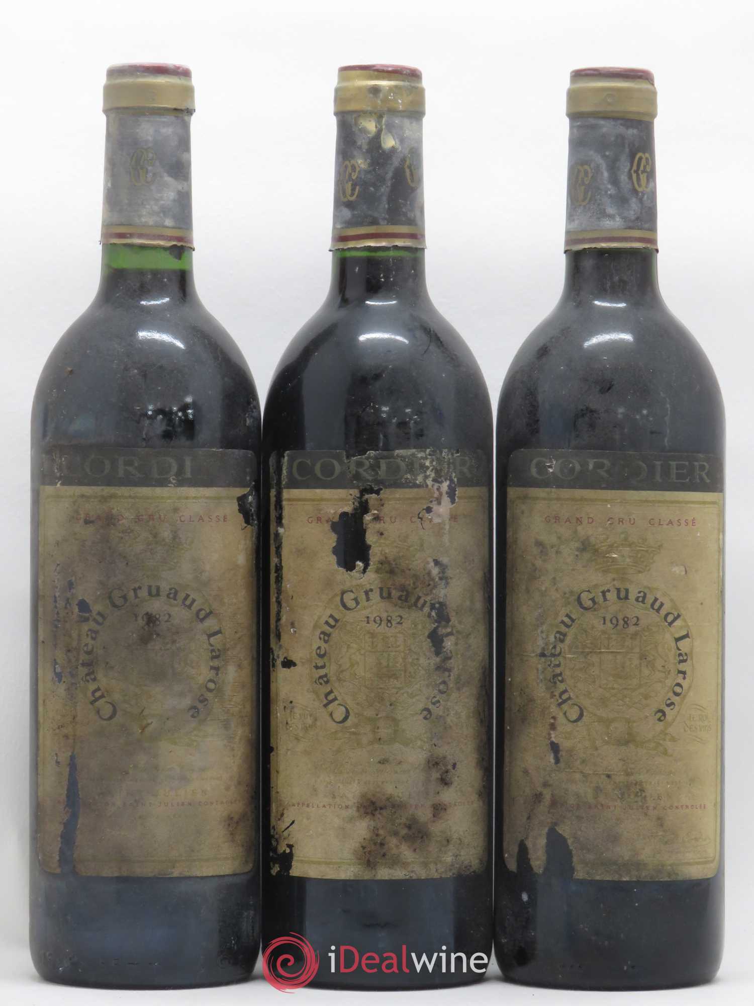 Château Gruaud Larose 2ème Grand Cru Classé 1982 - Lot de 3 bouteilles - 0