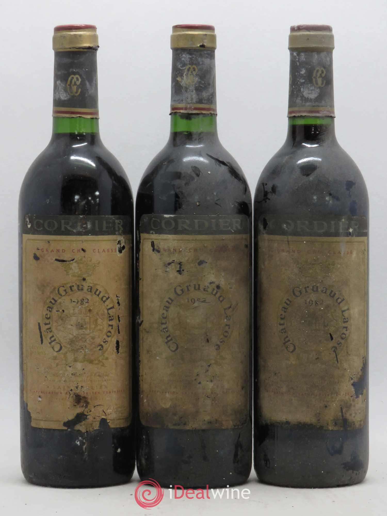 Château Gruaud Larose 2ème Grand Cru Classé 1982 - Lot de 3 bouteilles - 0