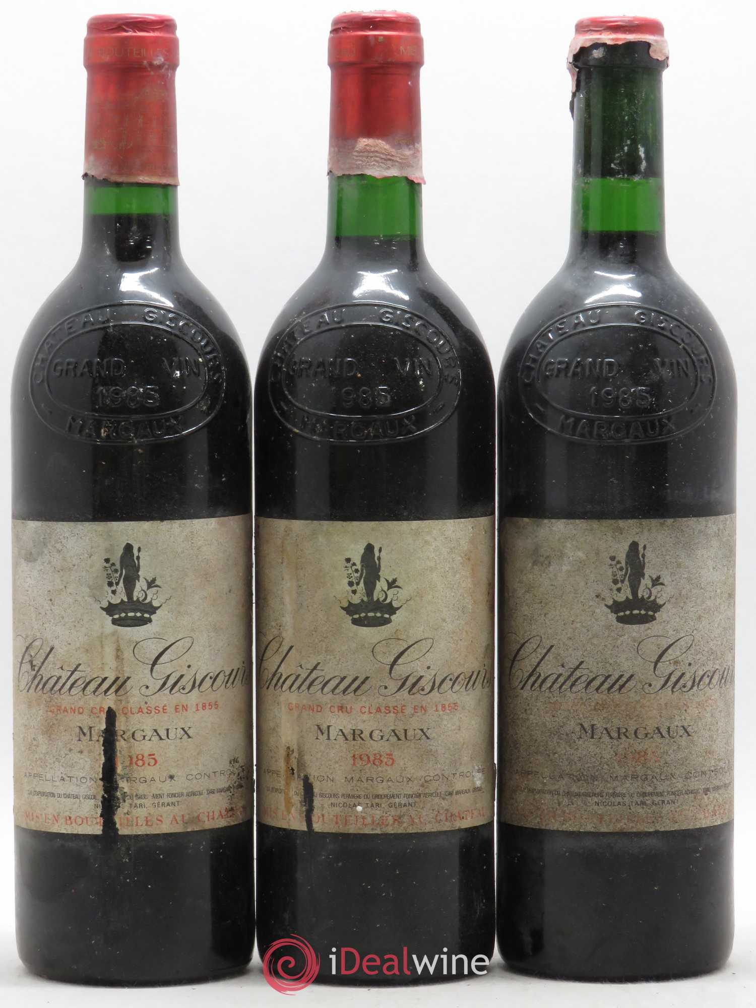 Château Giscours 3ème Grand Cru Classé 1985 - Lot de 3 bouteilles - 0