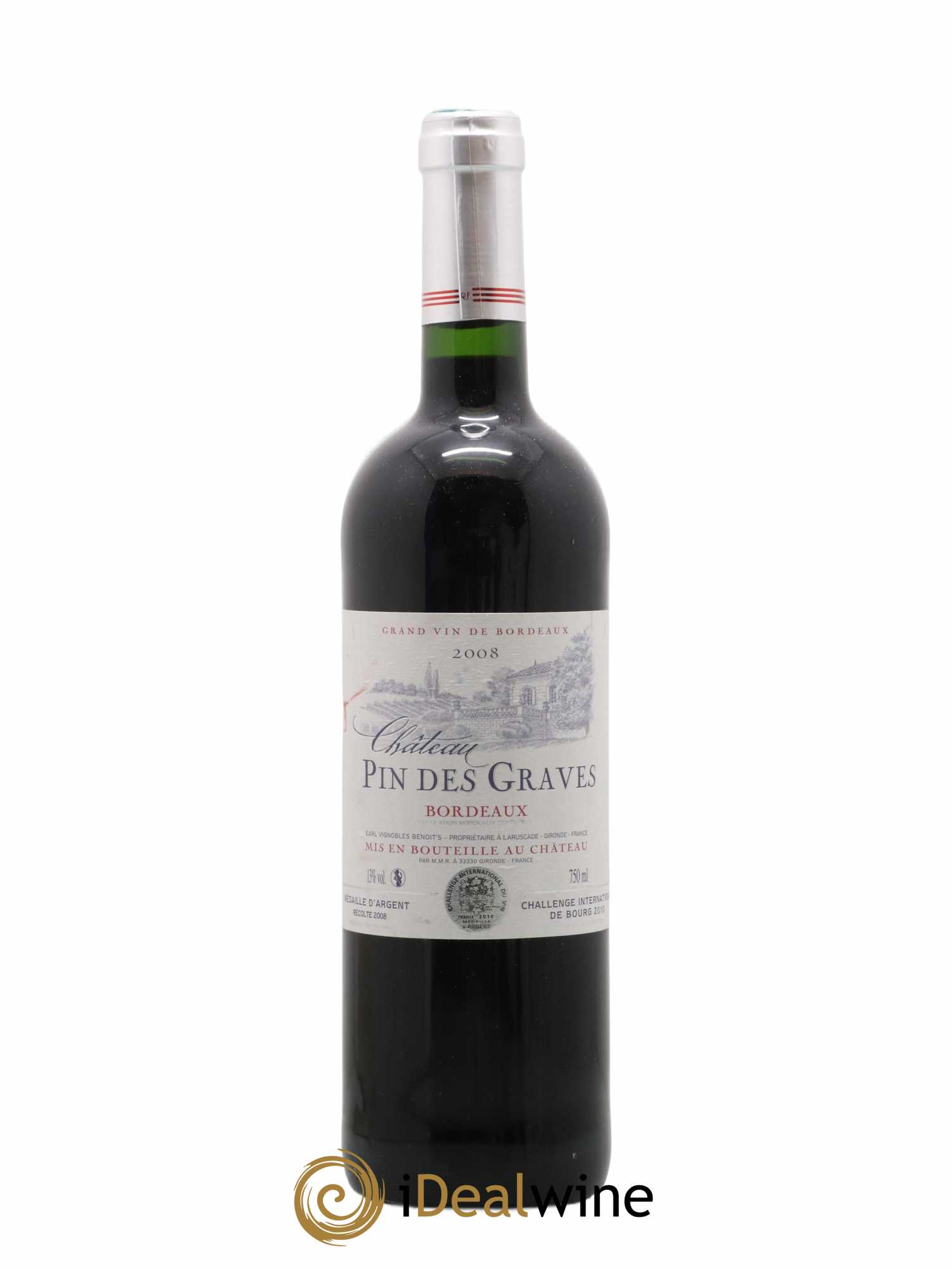 Bordeaux Château Pin des Graves (sans prix de réserve) 2008 - Posten von 1 Flasche - 0