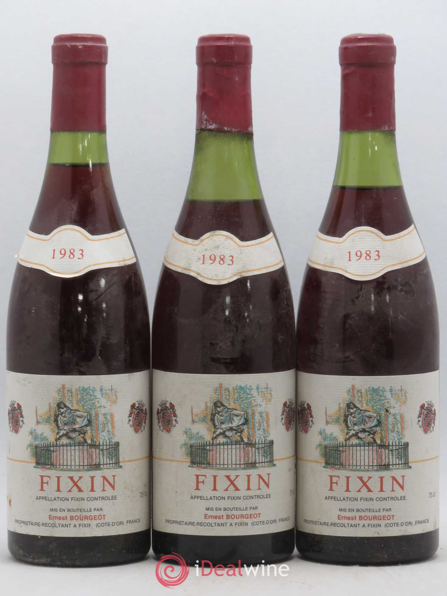 Fixin Ernest Bourgeot 1983 - Lot of 5 bottles - 1