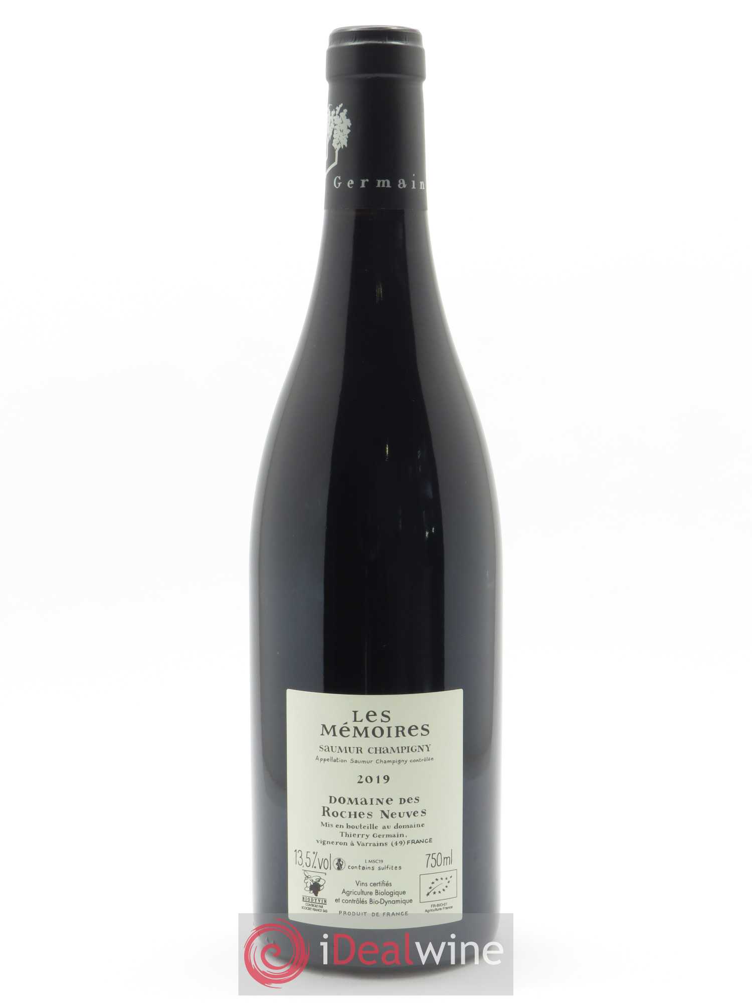 Saumur-Champigny Les Mémoires Domaine des Roches Neuves - Thierry Germain 2019 - Lot de 1 bouteille - 1