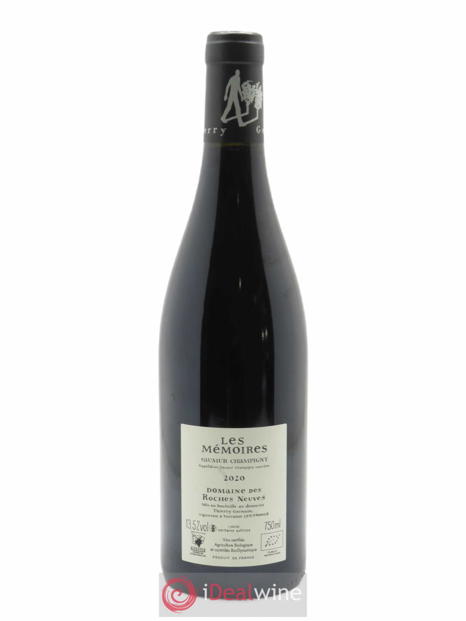 Saumur-Champigny Les Mémoires Domaine des Roches Neuves - Thierry Germain 2020 - Lot de 1 bouteille - 1