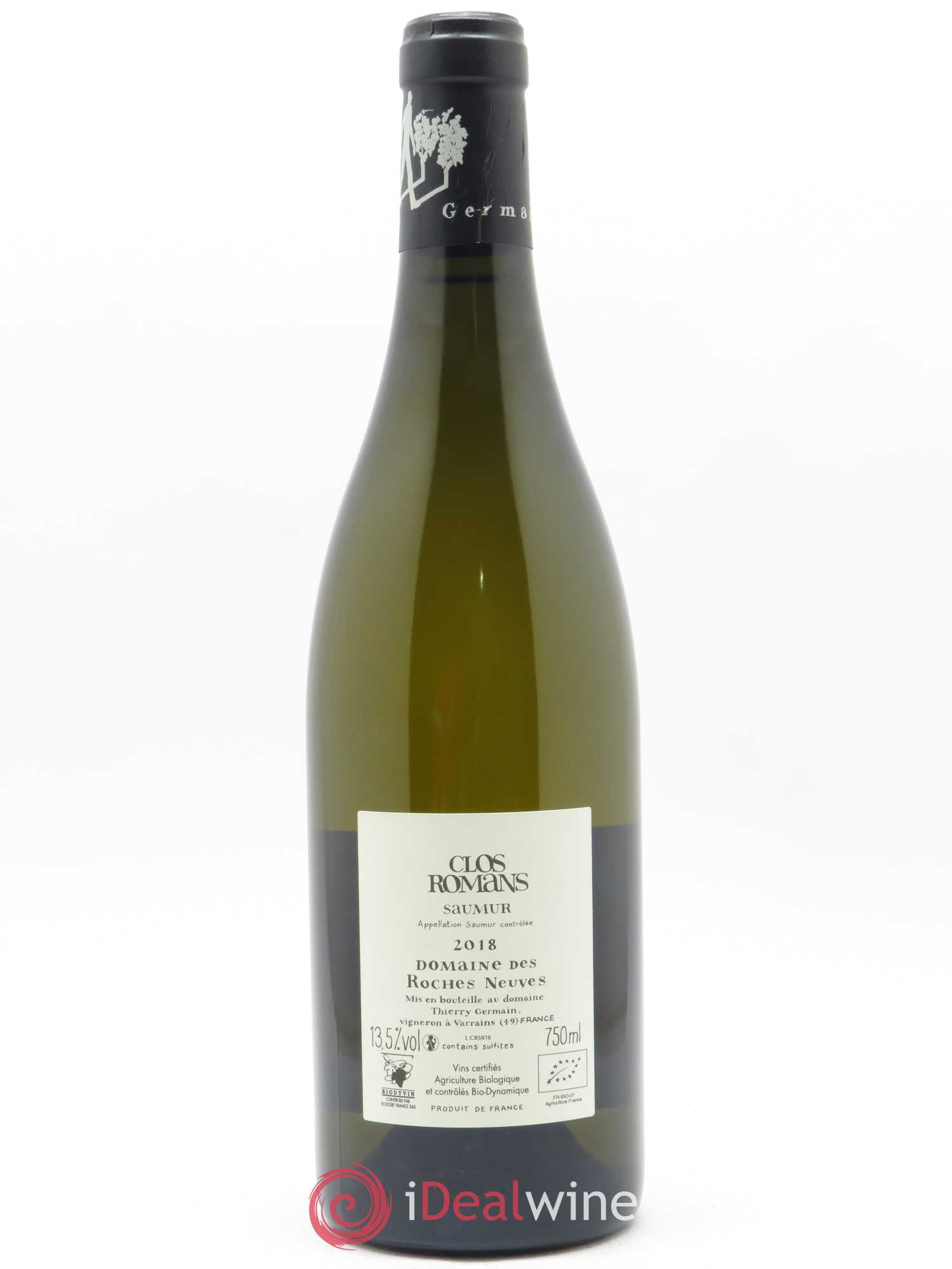 Saumur Clos Romans Domaine des Roches Neuves - Thierry Germain 2018 - Lot de 1 bouteille - 1