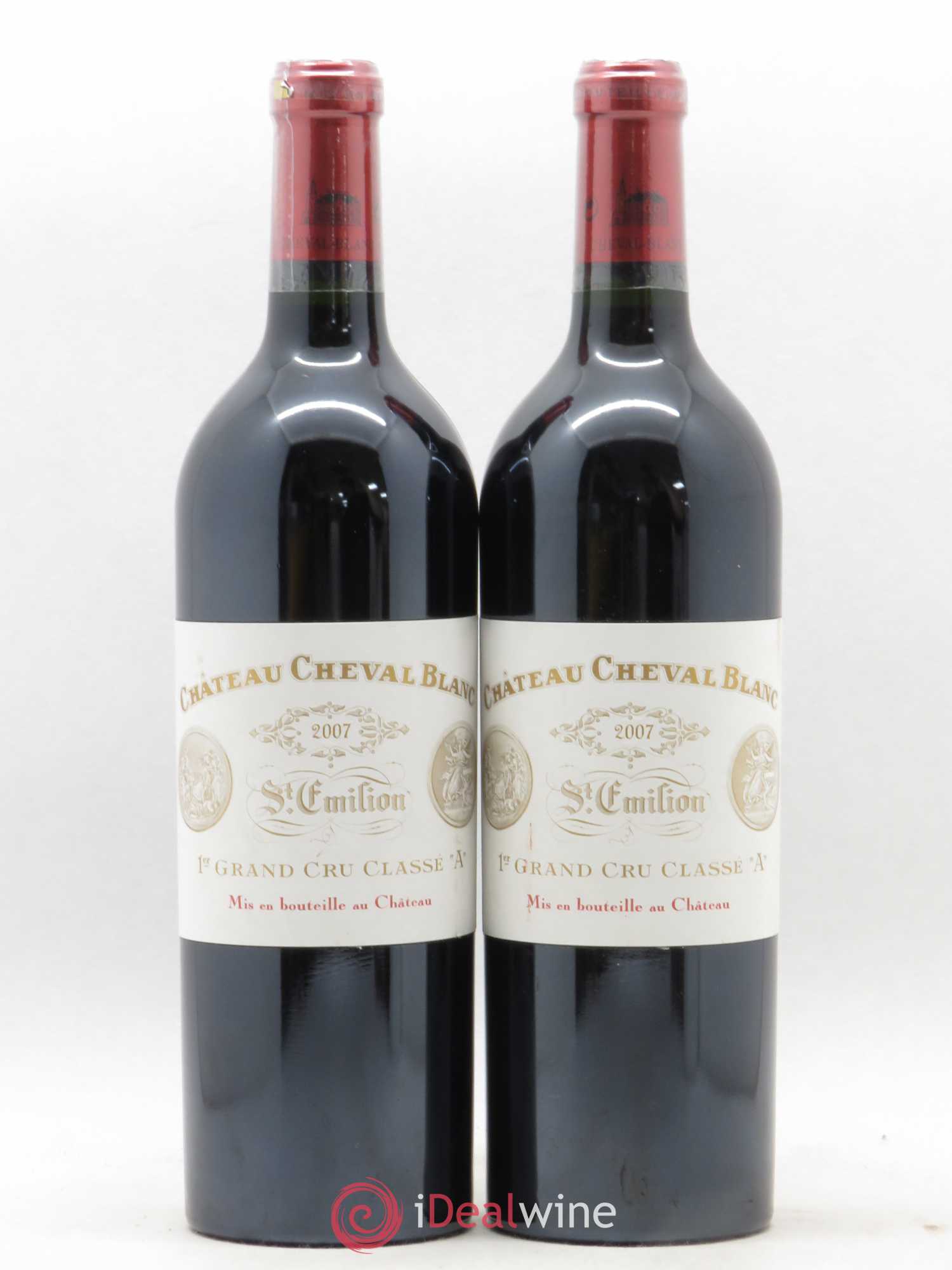 Château Cheval Blanc 1er Grand Cru Classé A 2007 - Lot of 2 bottles - 0