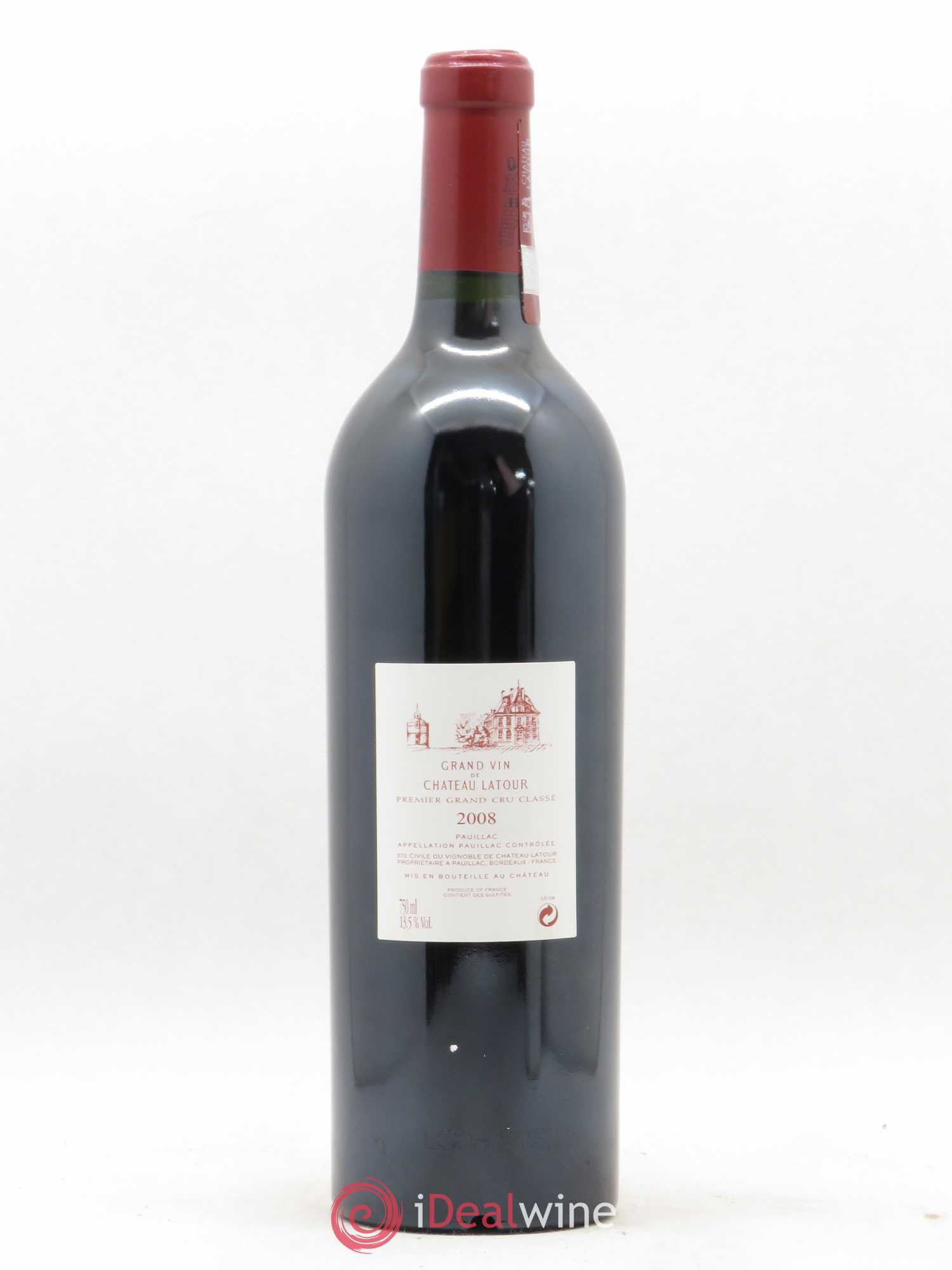 Château Latour 1er Grand Cru Classé 2008 - Lot de 1 bouteille - 1