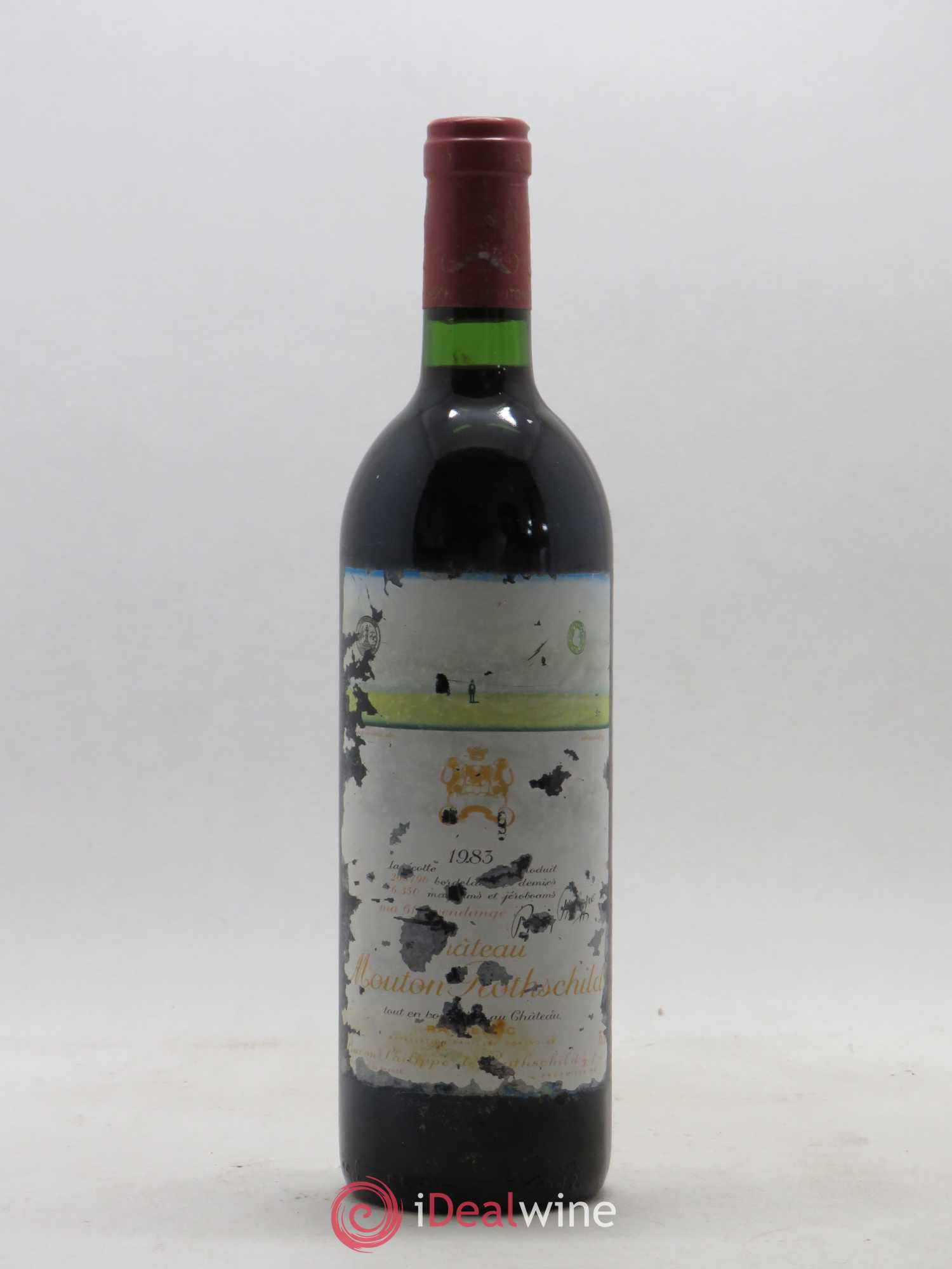 Château Mouton Rothschild 1er Grand Cru Classé 1983 - Lot de 1 bouteille - 0
