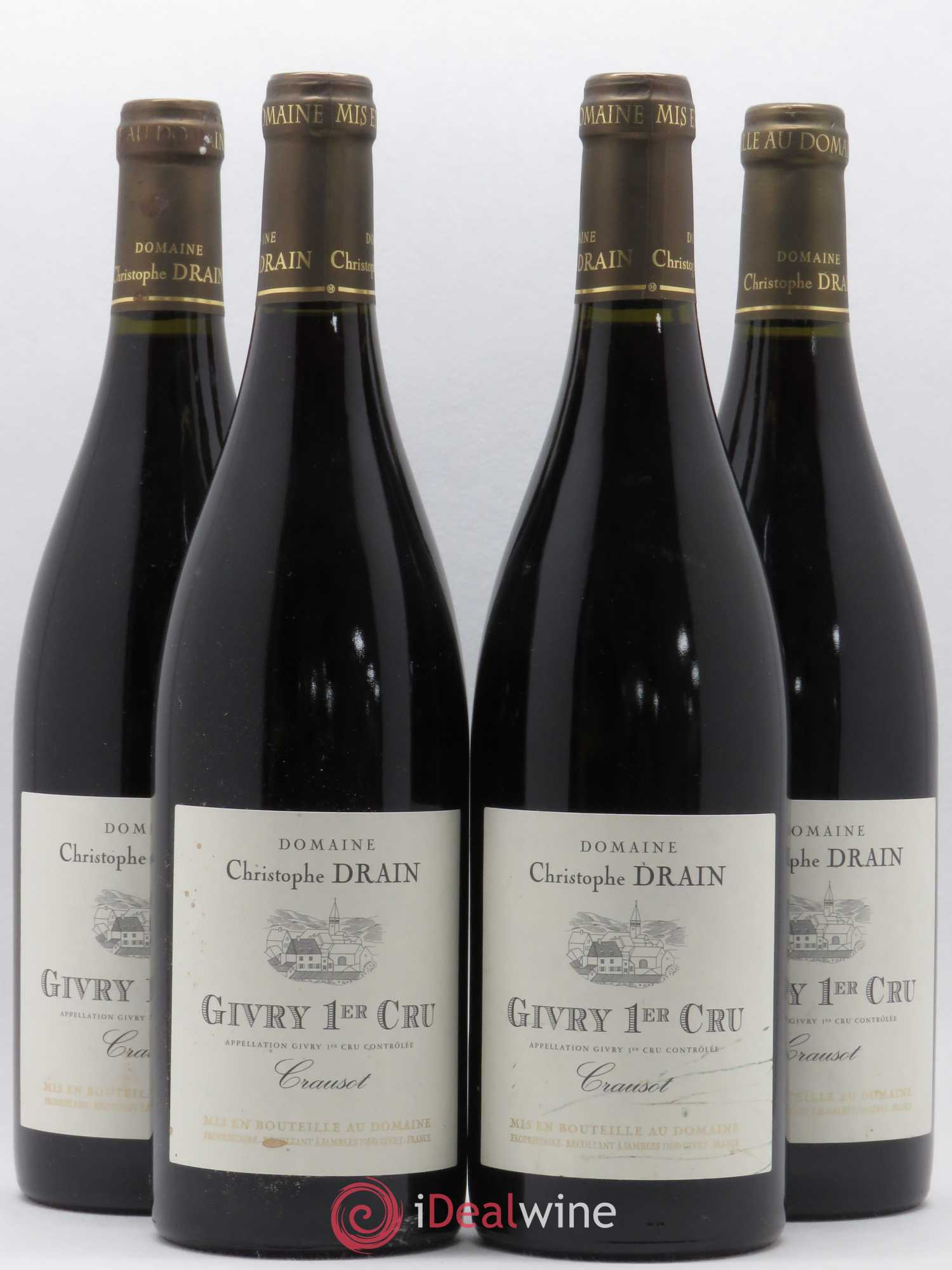 Givry 1er Cru Crausot Christophe Drain 2011 - Posten von 4 Flaschen - 0