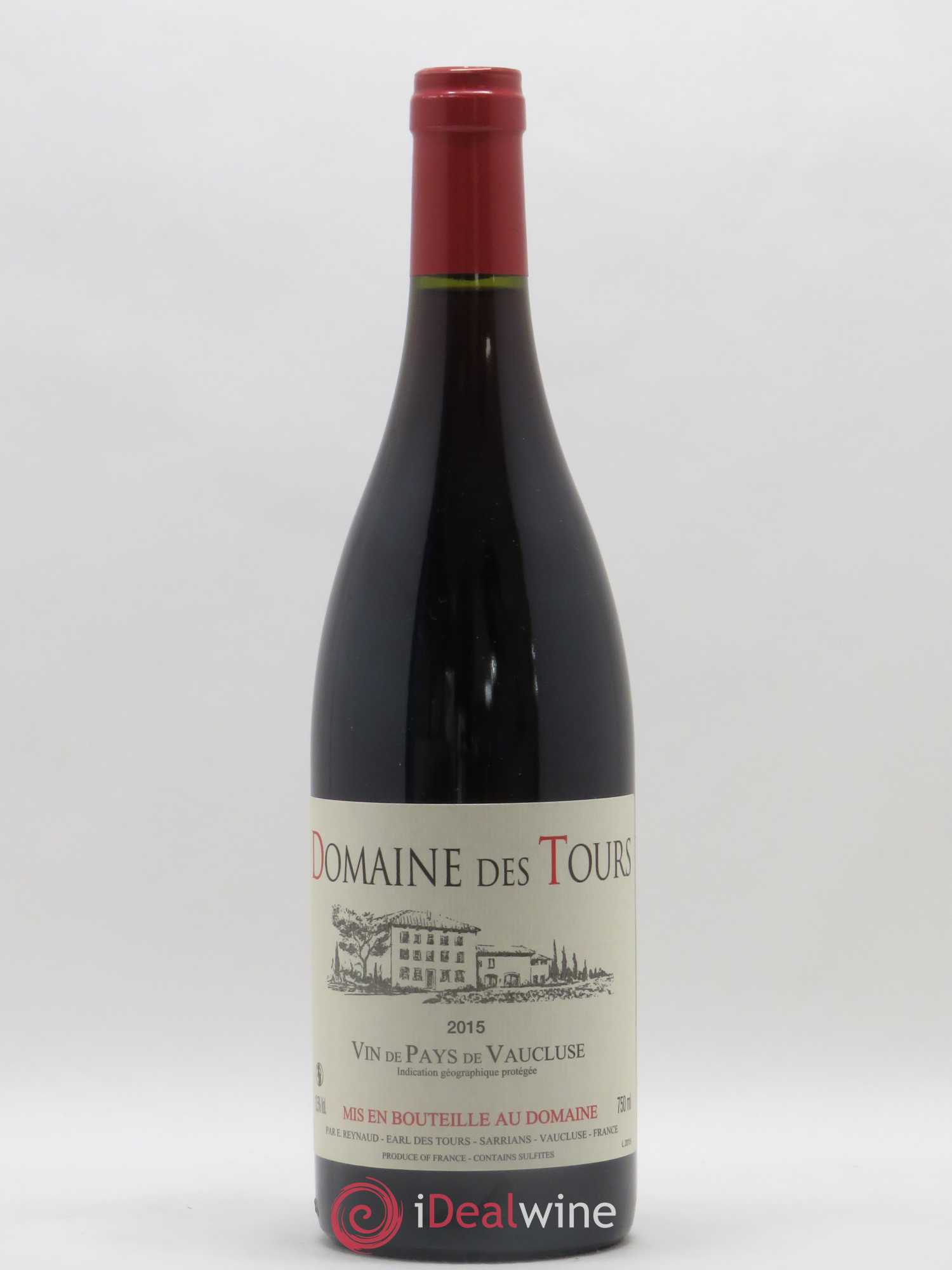 Vaucluse (Vin de Pays de Vaucluse) Domaine des Tours Emmanuel Reynaud 2015 - Lot de 1 bouteille - 0