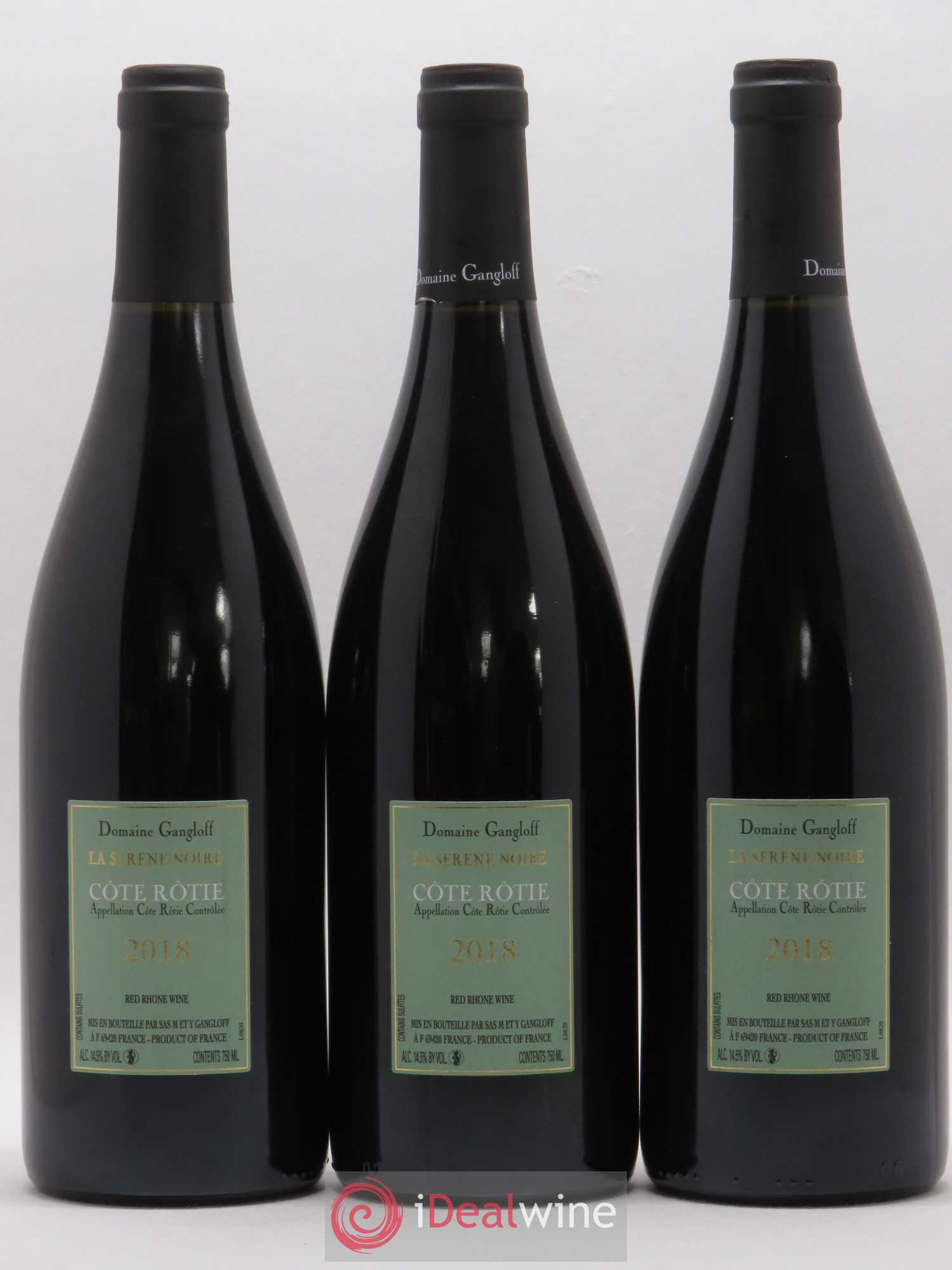 Côte-Rôtie La Sereine Noire Gangloff (Domaine) 2018 - Lot de 3 bouteilles - 1