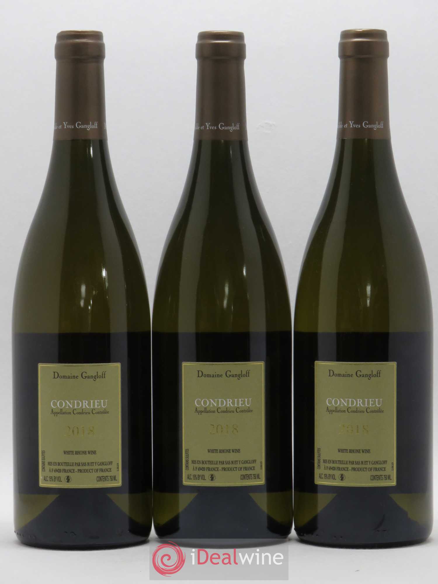 Condrieu Domaine Gangloff (Domaine) 2018 - Lot de 3 bouteilles - 1