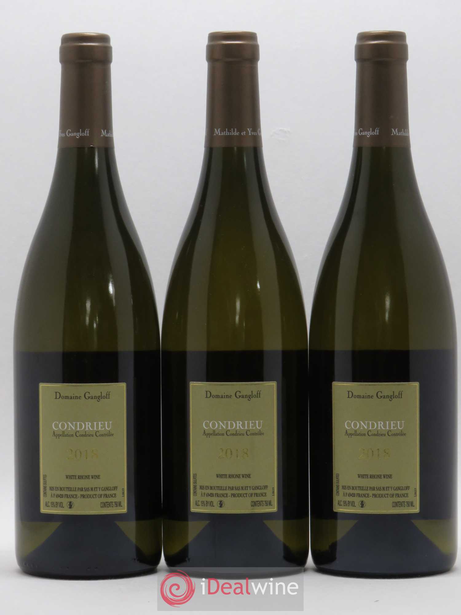 Condrieu Domaine Gangloff (Domaine) 2018 - Lot de 3 bouteilles - 1