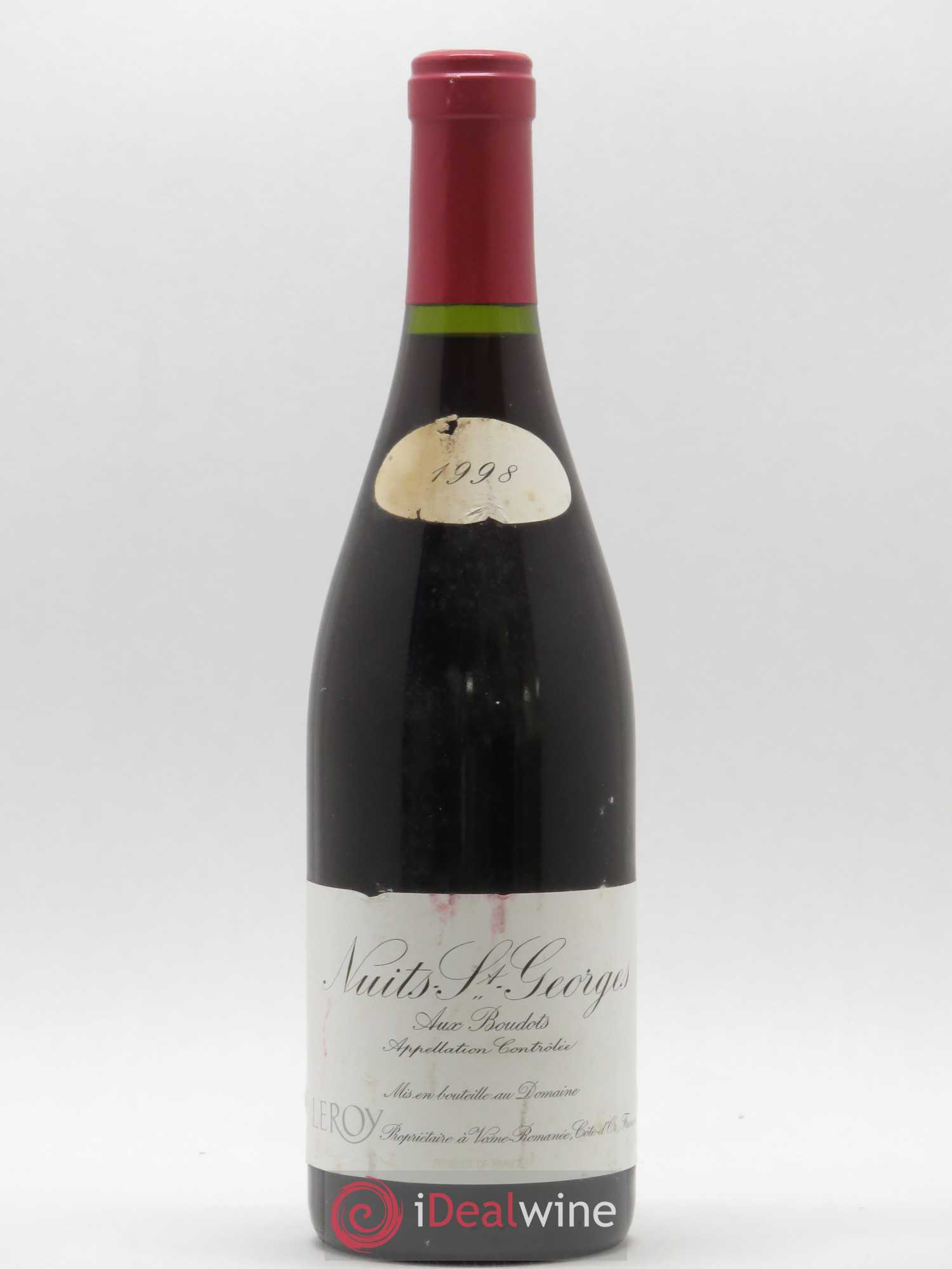 Nuits-Saint-Georges Leroy (Domaine) Aux Boudots 1998 - Lot de 1 bouteille - 0