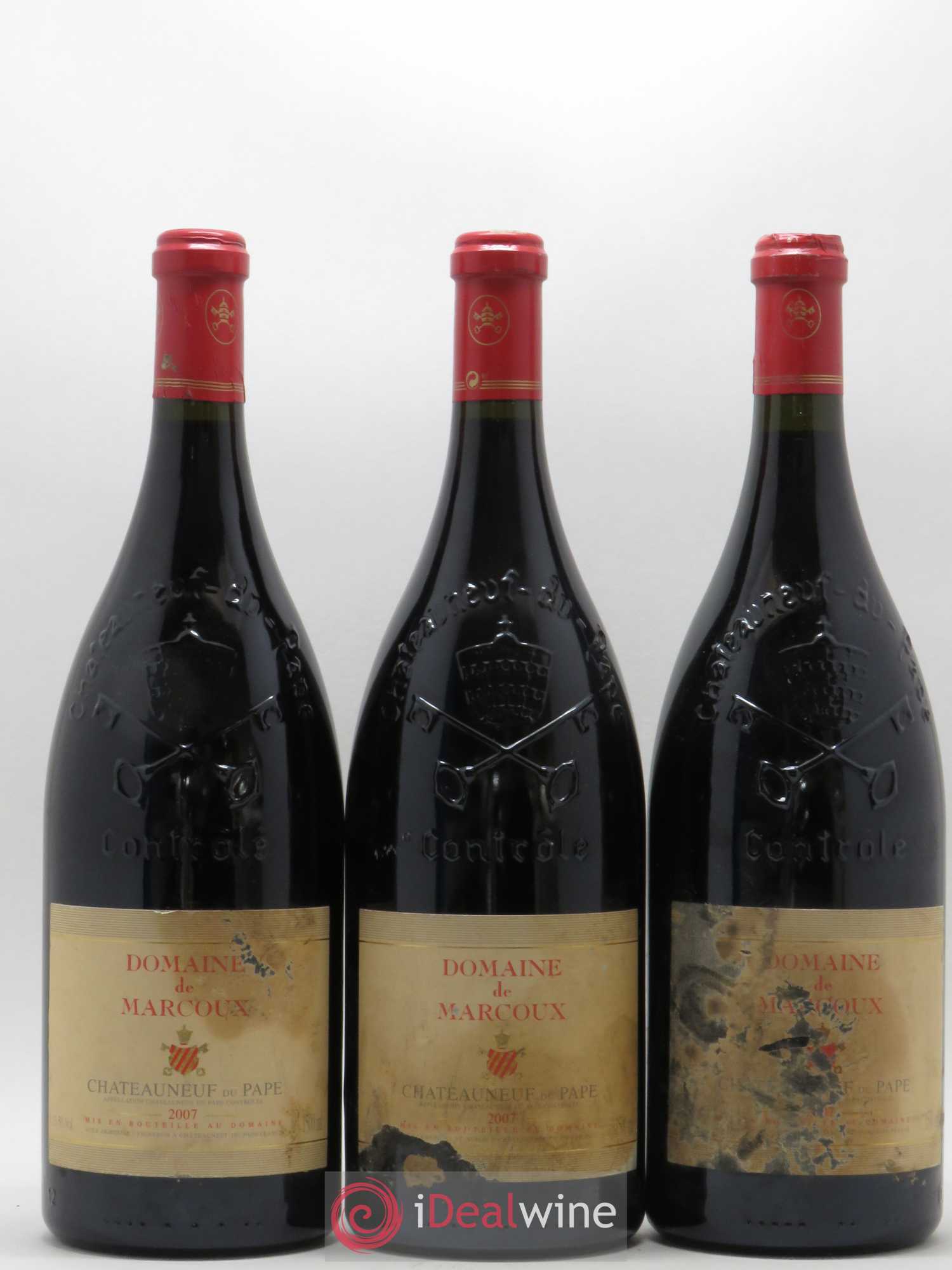 Châteauneuf-du-Pape Marcoux (Domaine de) 2007 - Lot de 3 magnums - 0