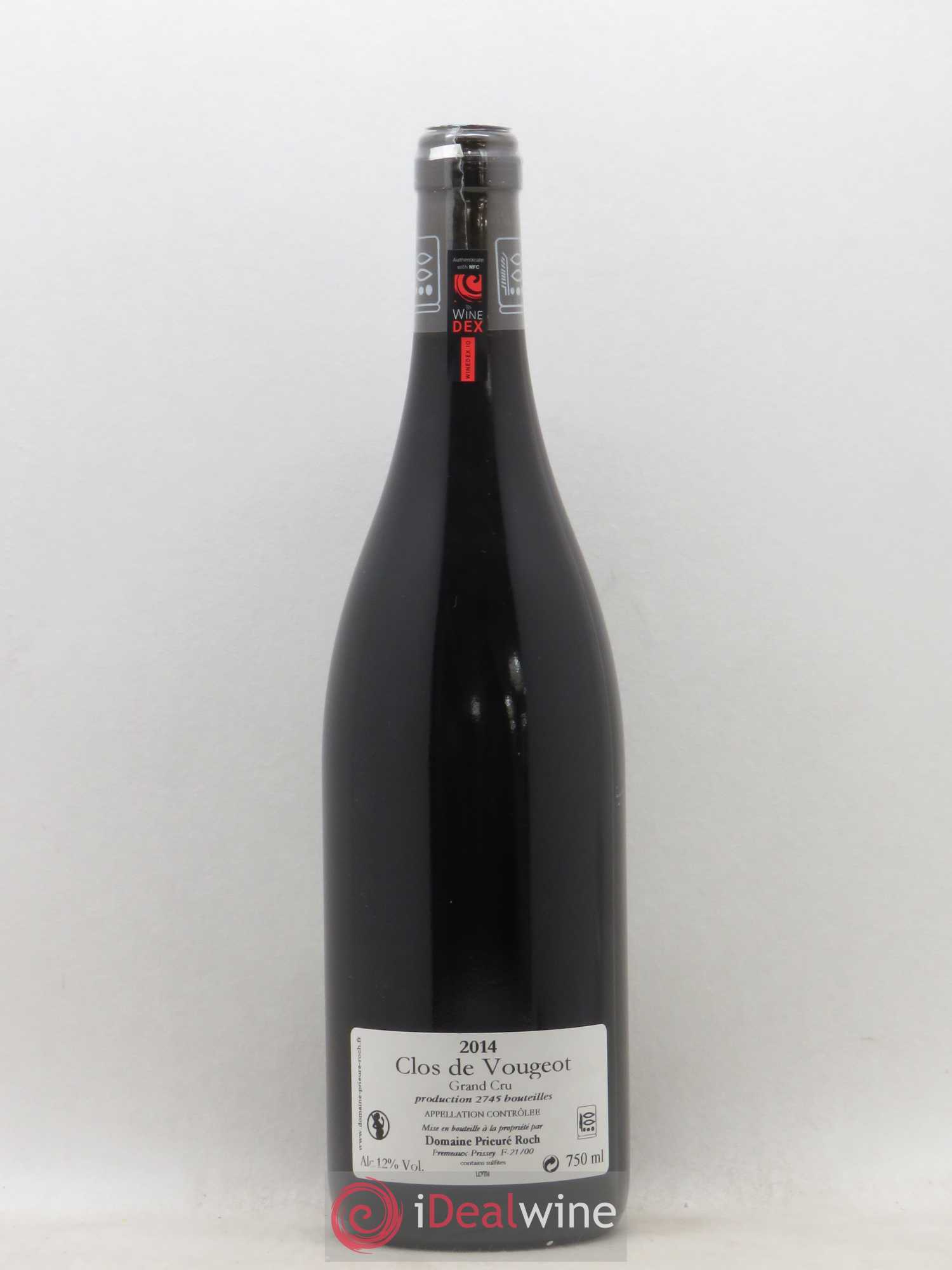 Clos de Vougeot Grand Cru Prieuré Roch 2014 - Lot de 1 bouteille - 1