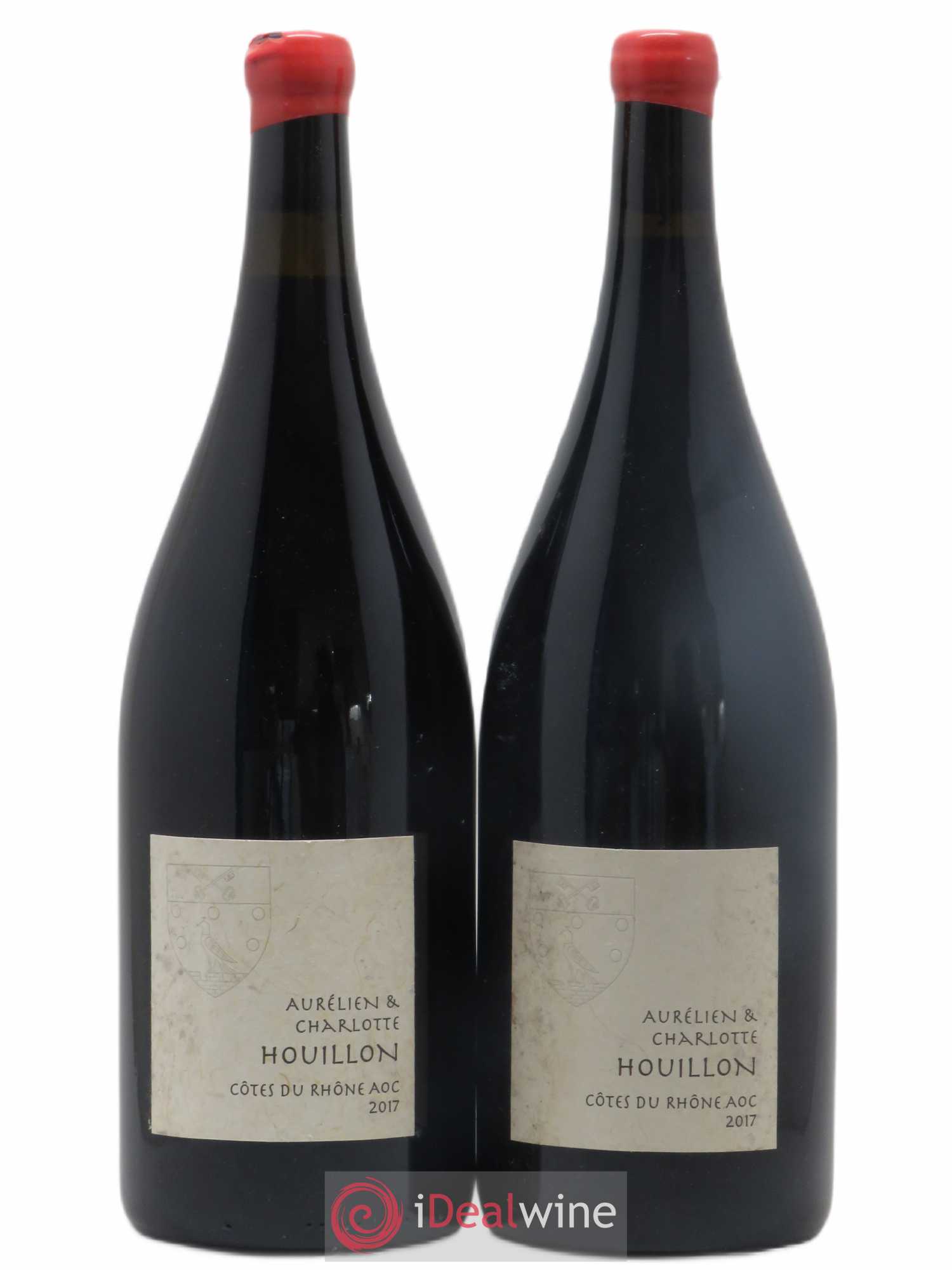 Côtes-du-Rhône Canne Aurélien et Charlotte Houillon (sans prix de réserve) 2017 - Lot de 2 magnums - 0