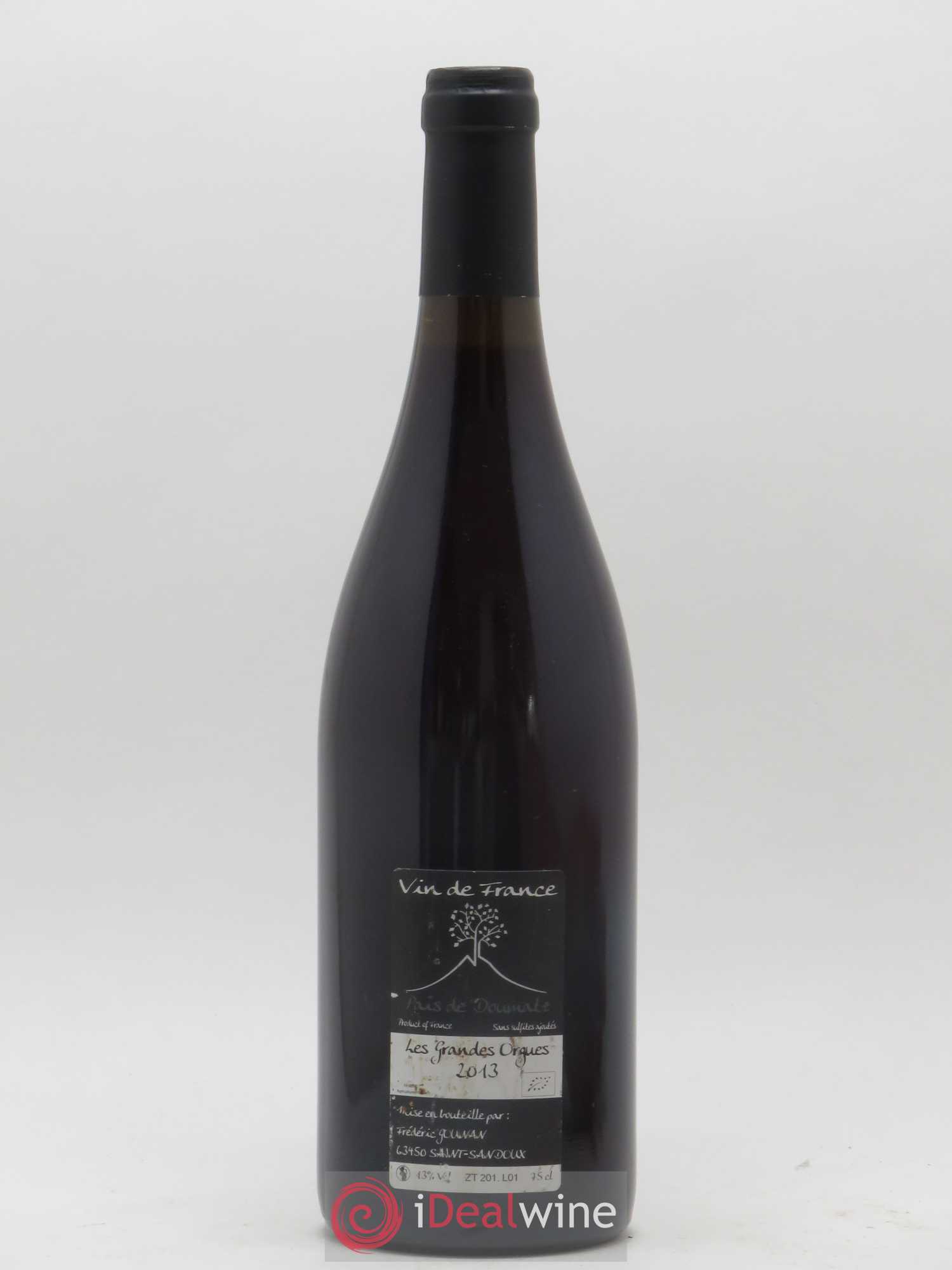 Vin de France Les Grandes Orgues Vignoble de l'Arbre Blanc 2013 - Lot de 1 bouteille - 1