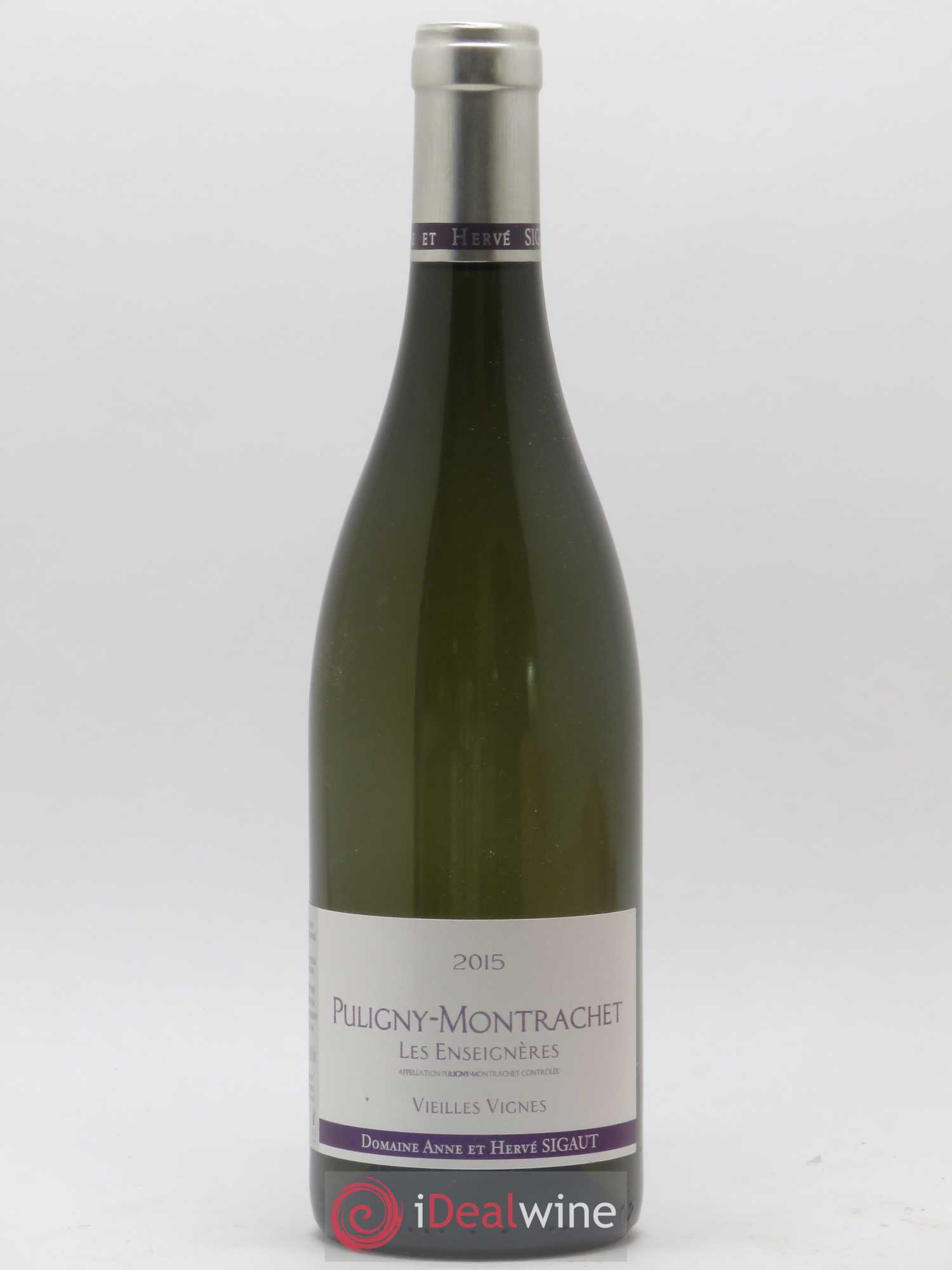 Puligny-Montrachet Les Enseignières Domaine Anne et Hervé Sigaut Vieilles Vignes 2015 - Posten von 1 Flasche - 0