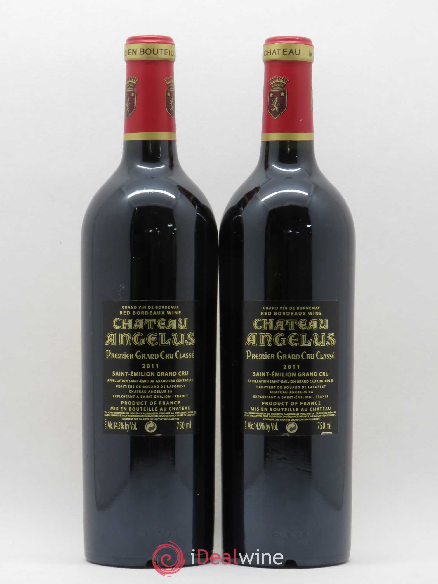 Château Angélus 1er Grand Cru Classé A 2011 - Lot de 2 bouteilles - 1