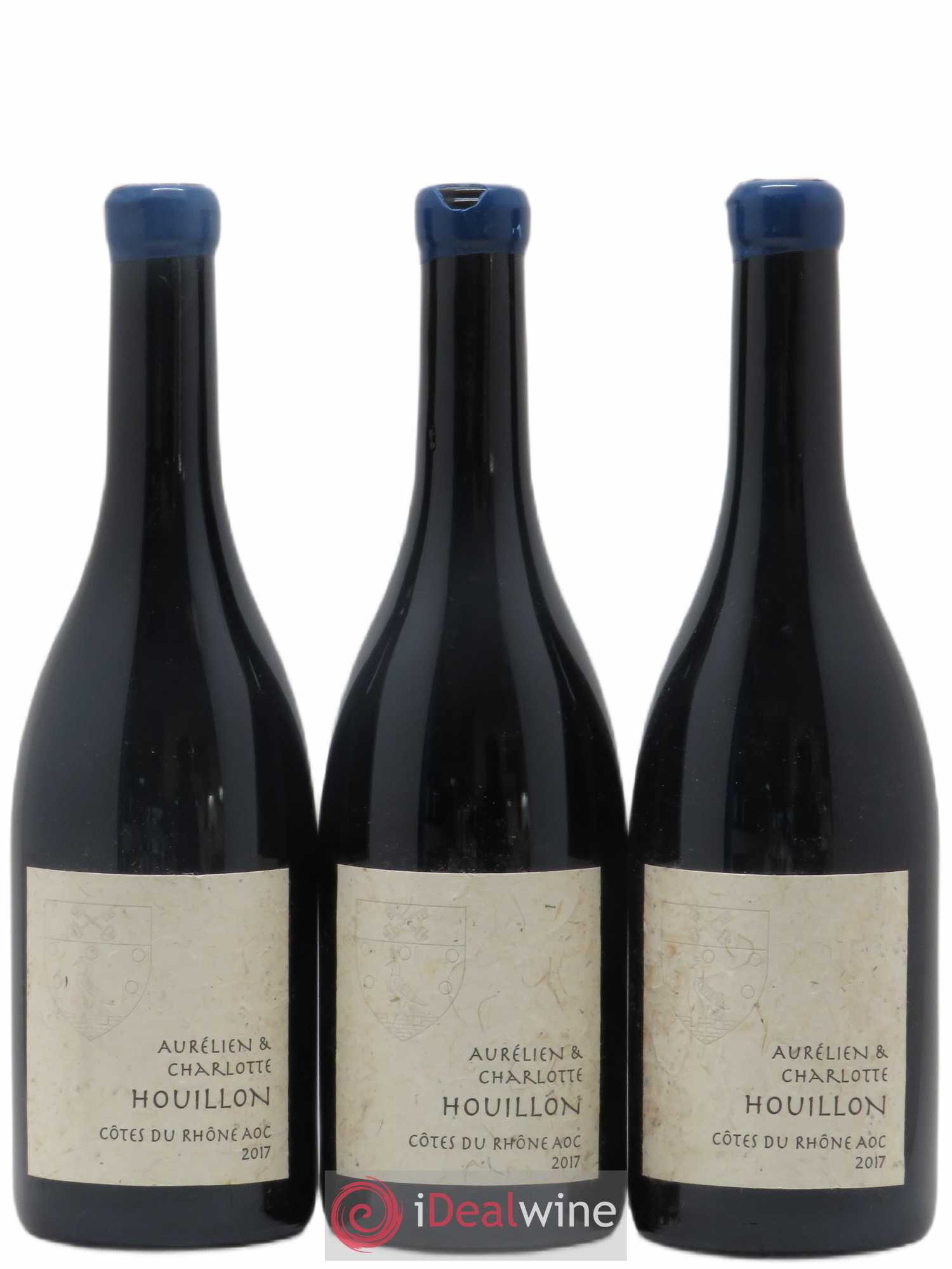 Côtes-du-Rhône Presse Aurélien et Charlotte Houillon 2017 - Lot de 3 bouteilles - 0