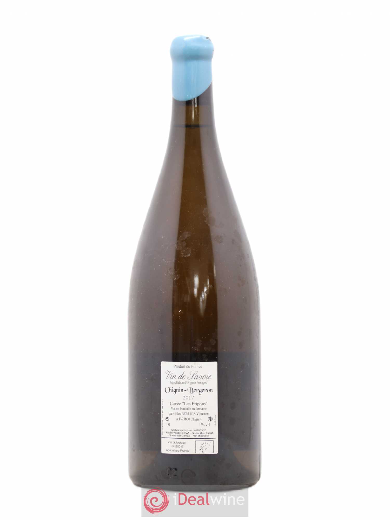 Vin de Savoie Chignin-Bergeron Les Fripons Gilles Berlioz 2017 - Lot de 1 magnum - 1