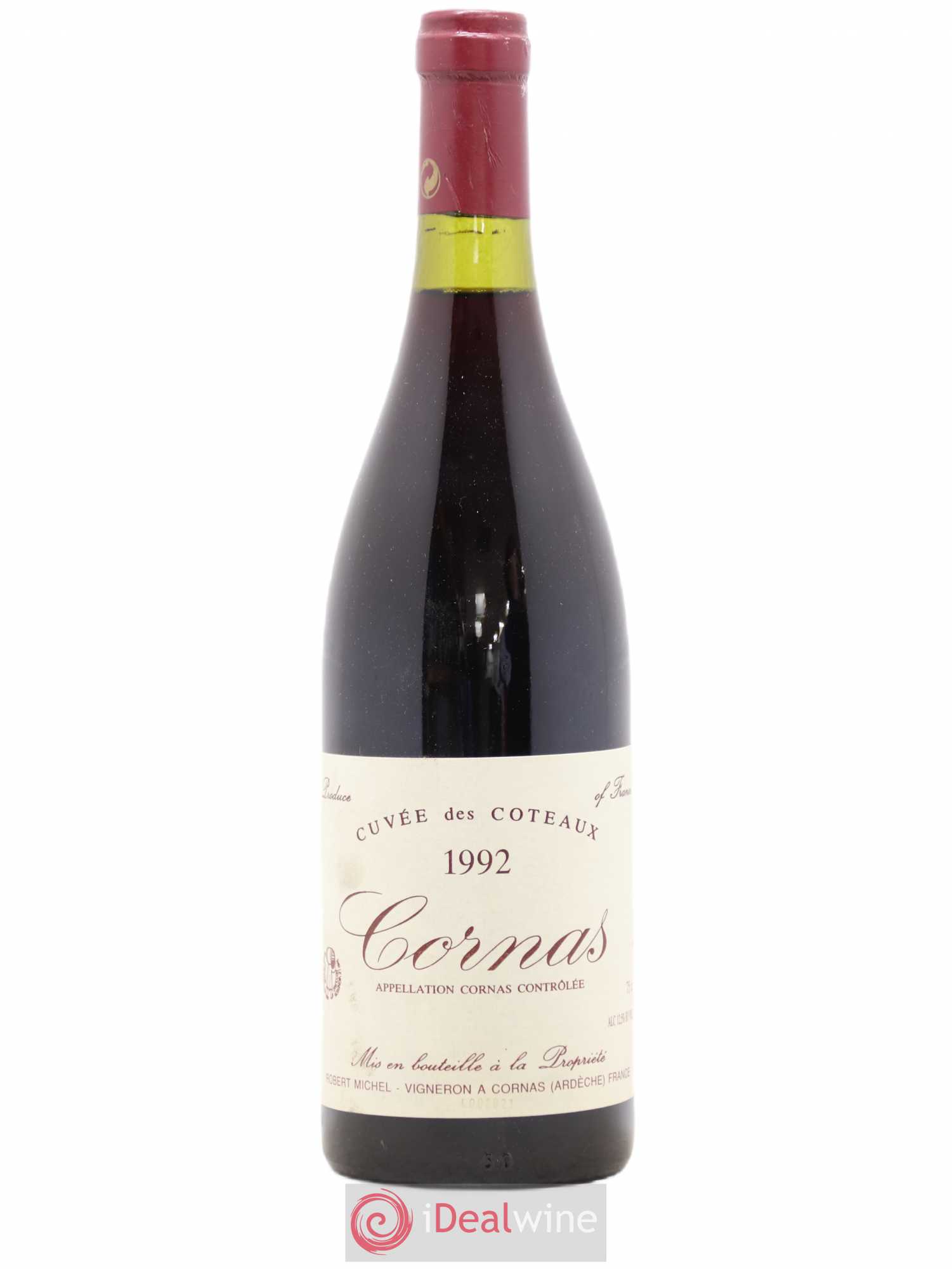 Cornas Cuvée des Coteaux Robert Michel 1992 - Lot de 1 bouteille - 0