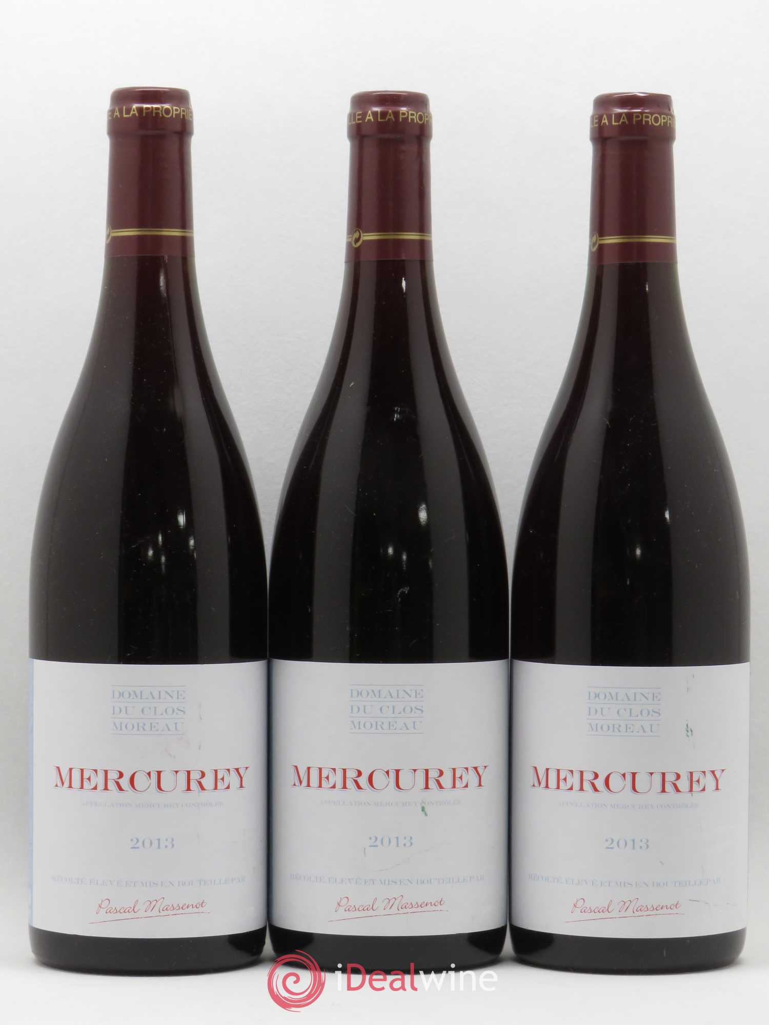 Mercurey Domaine du Clos Moreau Massenot 2013 - Posten von 3 Flaschen - 0