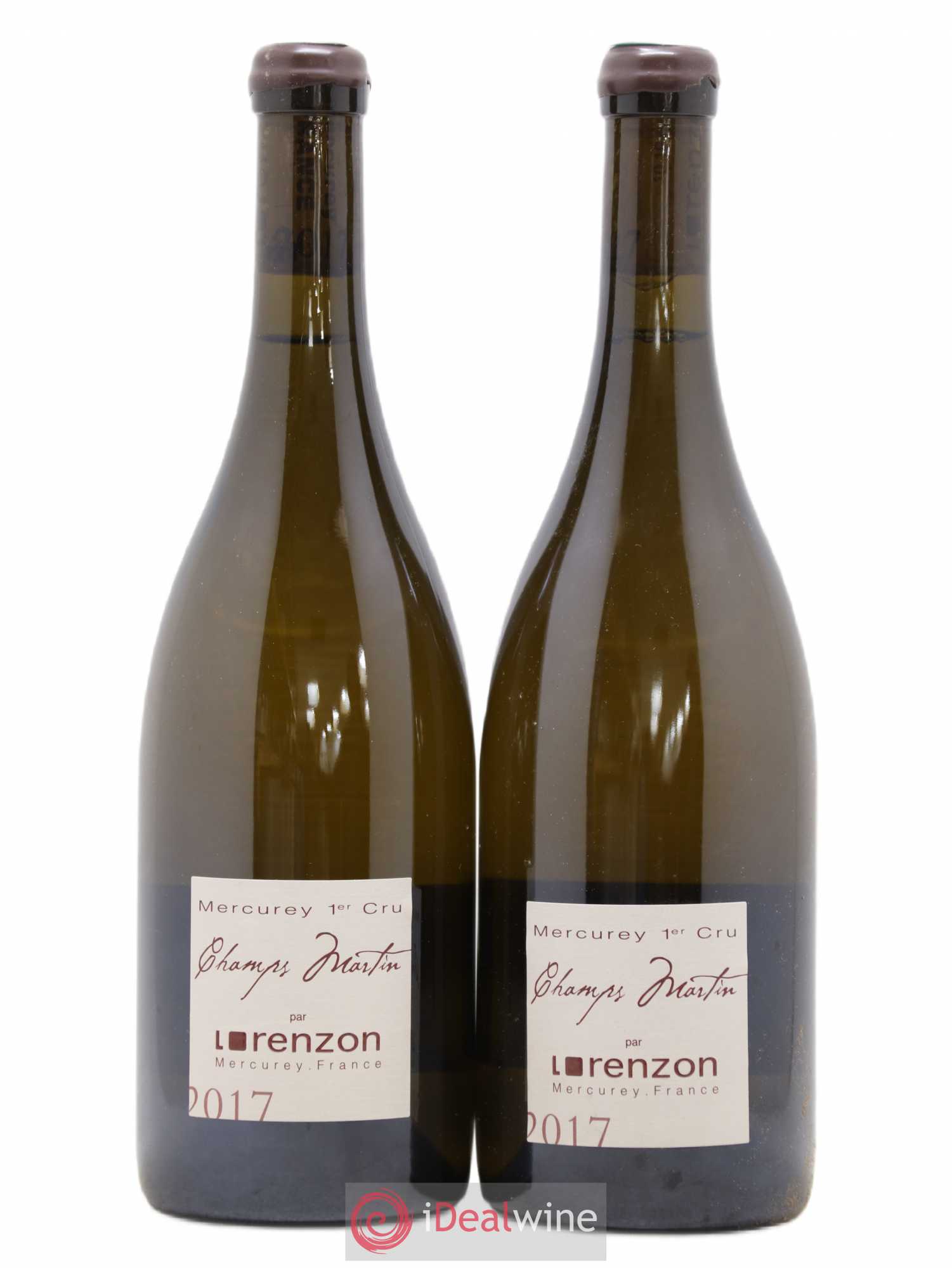 Mercurey 1er Cru Les Champs Martin Bruno Lorenzon 2017 - Lot de 2 bouteilles - 0