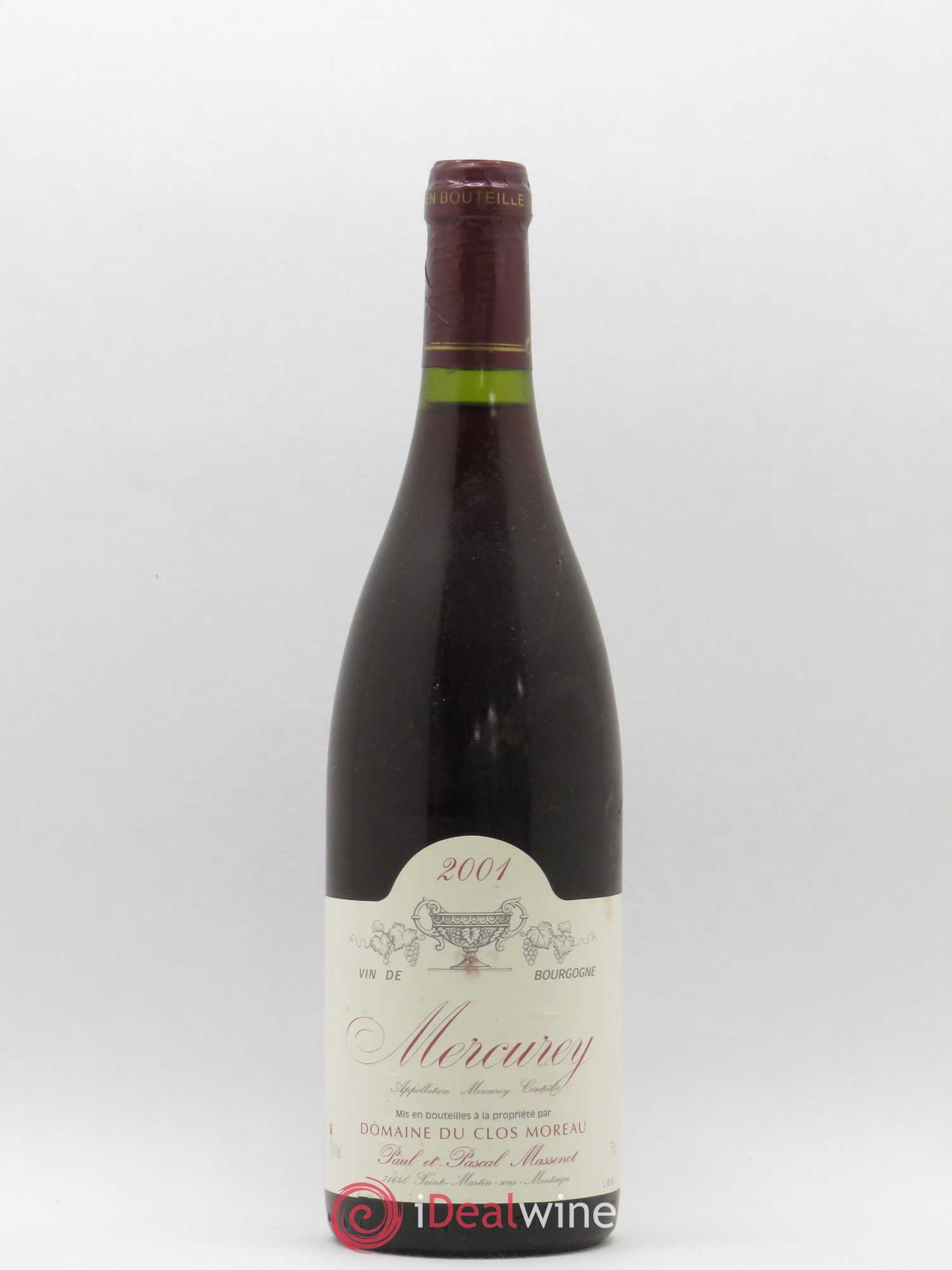 Mercurey Domaine du Clos Moreau Massenot 2001 - Posten von 1 Flasche - 0