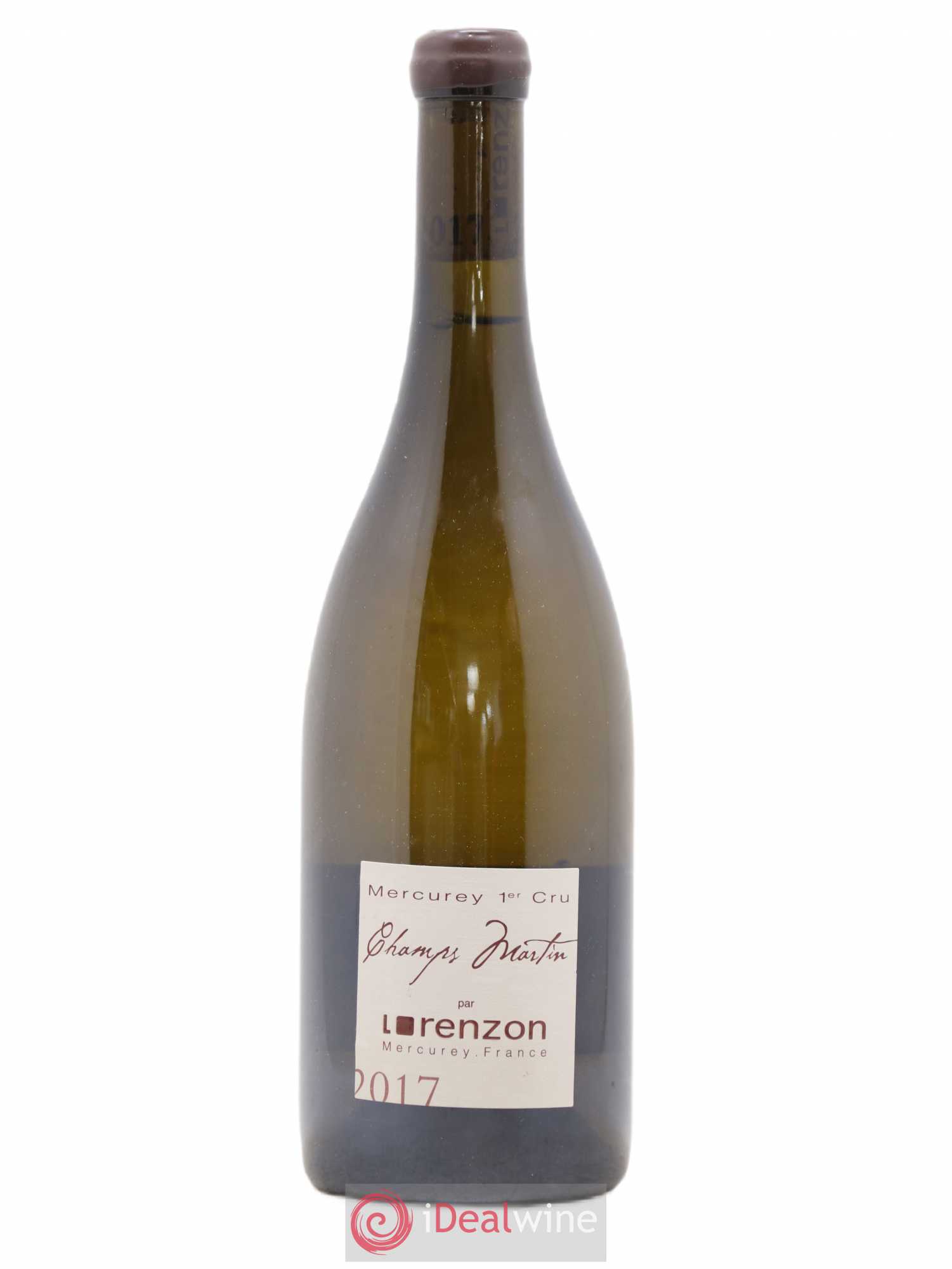 Mercurey 1er Cru Les Champs Martin Bruno Lorenzon 2017 - Lot de 1 bouteille - 0
