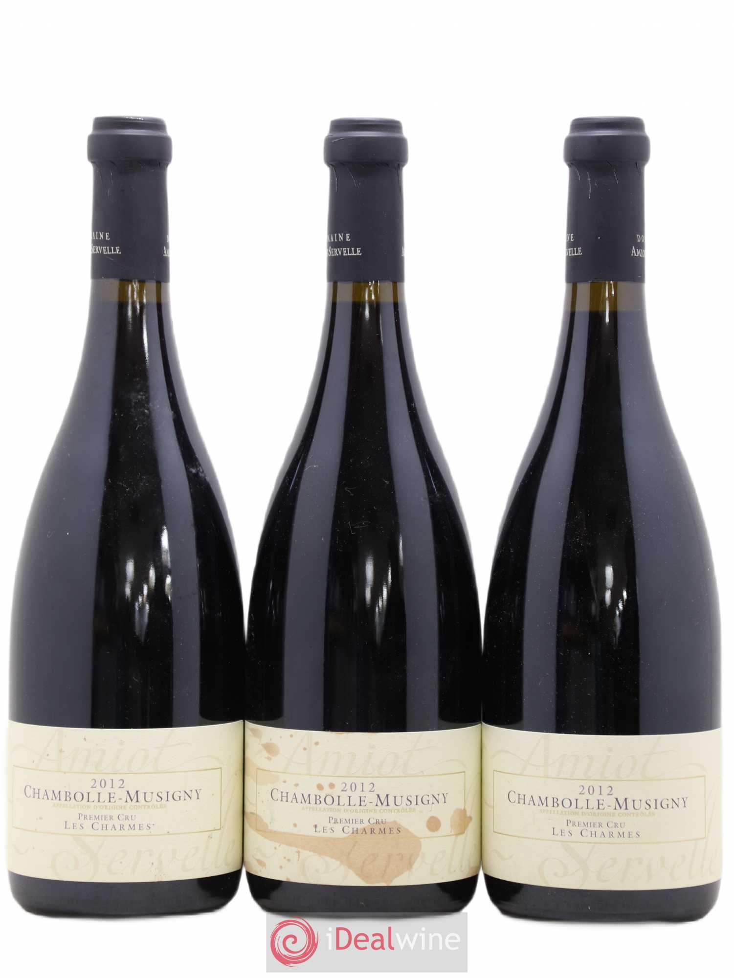 Chambolle-Musigny 1er Cru Les Charmes Amiot-Servelle 2012 - Lot de 3 bouteilles - 0