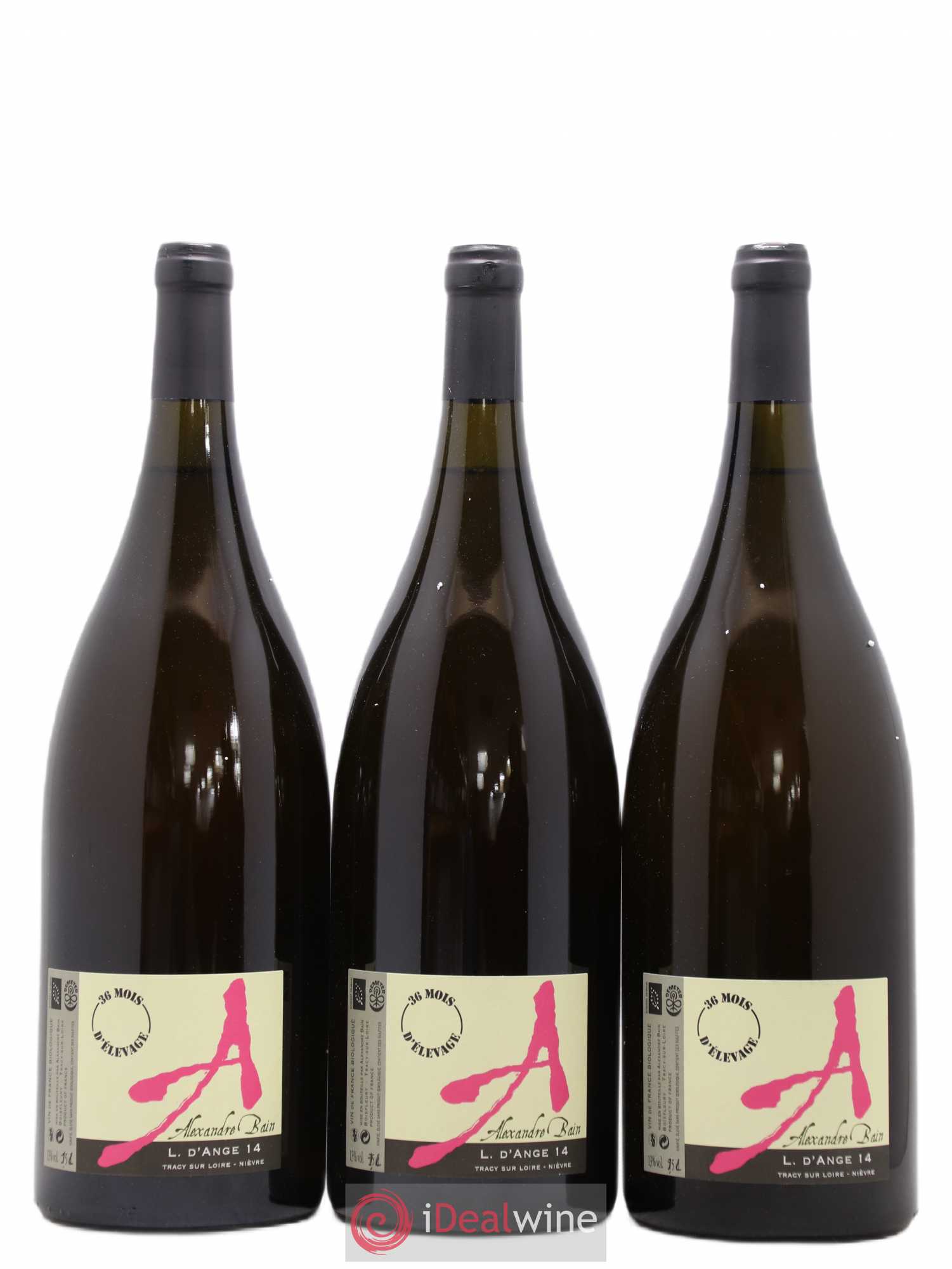 Vin de France L d'Ange 36 mois d'élevage Alexandre Bain 2014 - Posten von 3 Magnum - 0