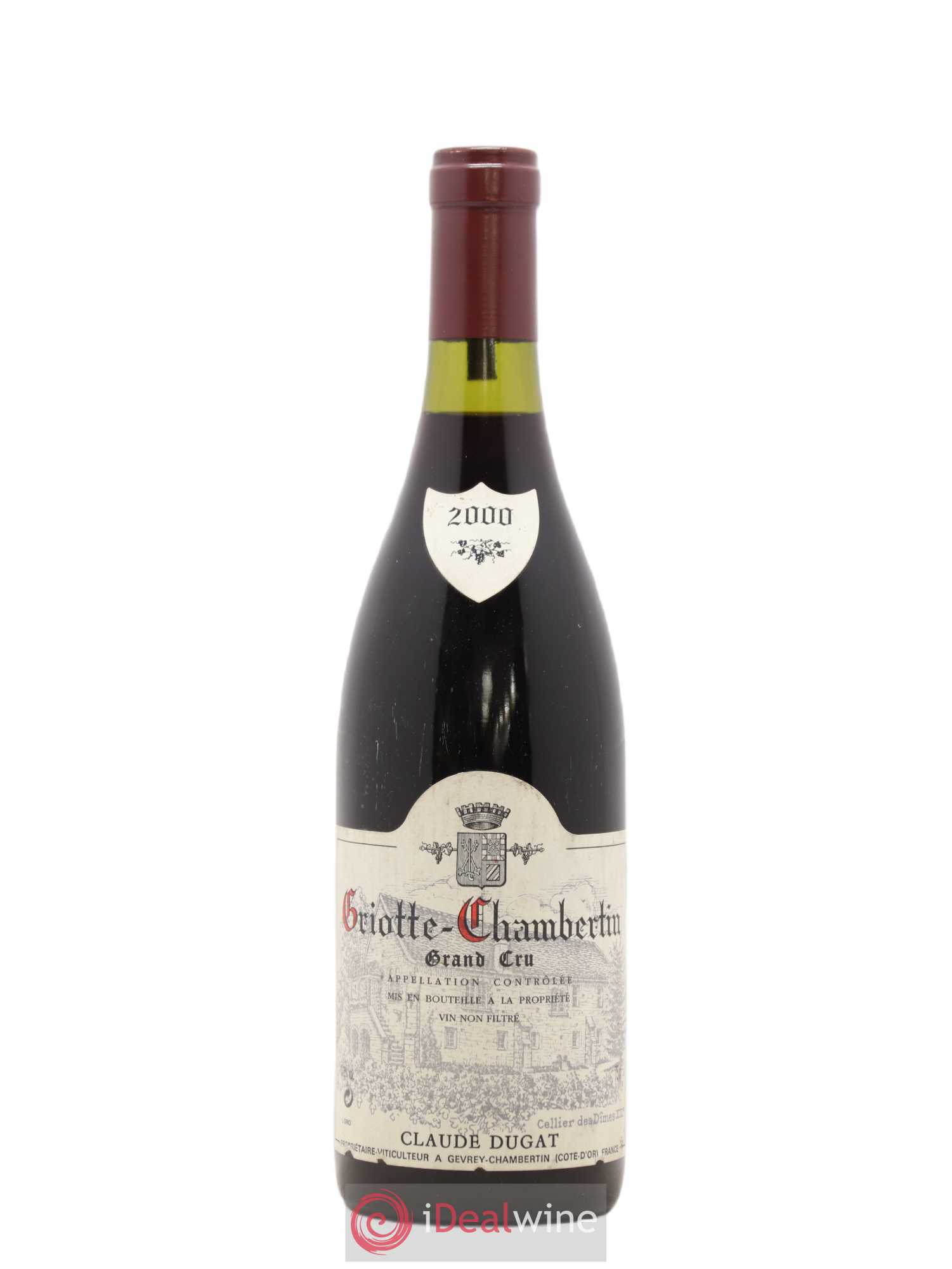 Griotte-Chambertin Grand Cru Claude Dugat 2000 - Lot de 1 bouteille - 0