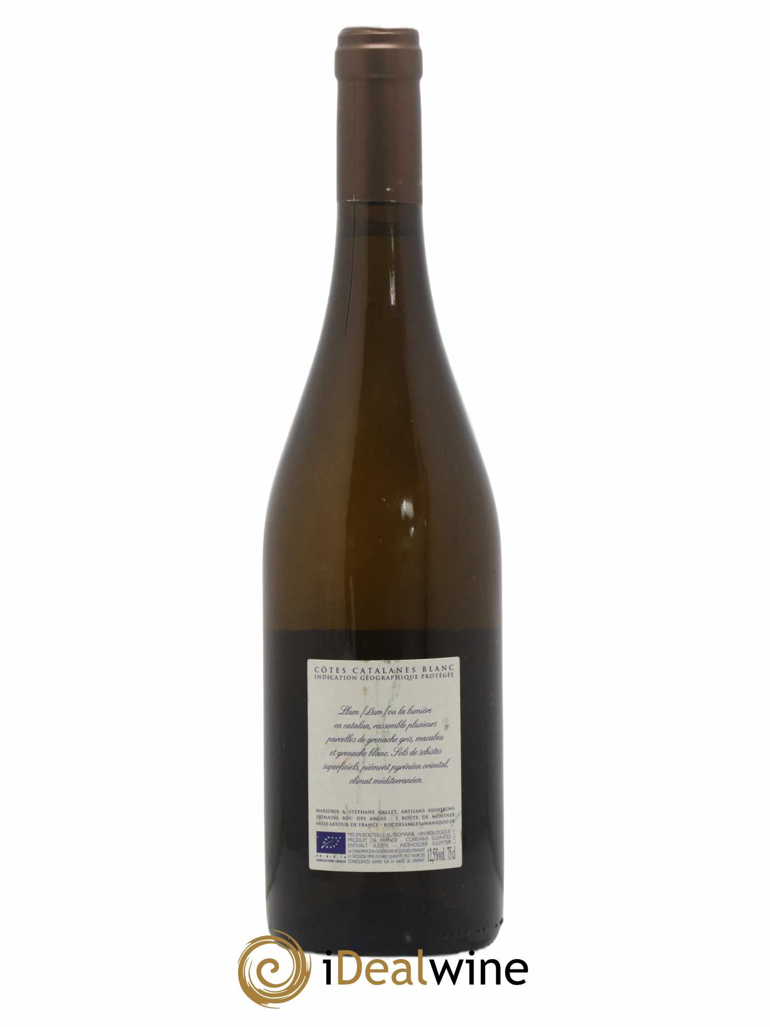 IGP Côtes Catalanes Roc des Anges Llum Marjorie et Stéphane Gallet 2017 - Lot de 1 bouteille - 1