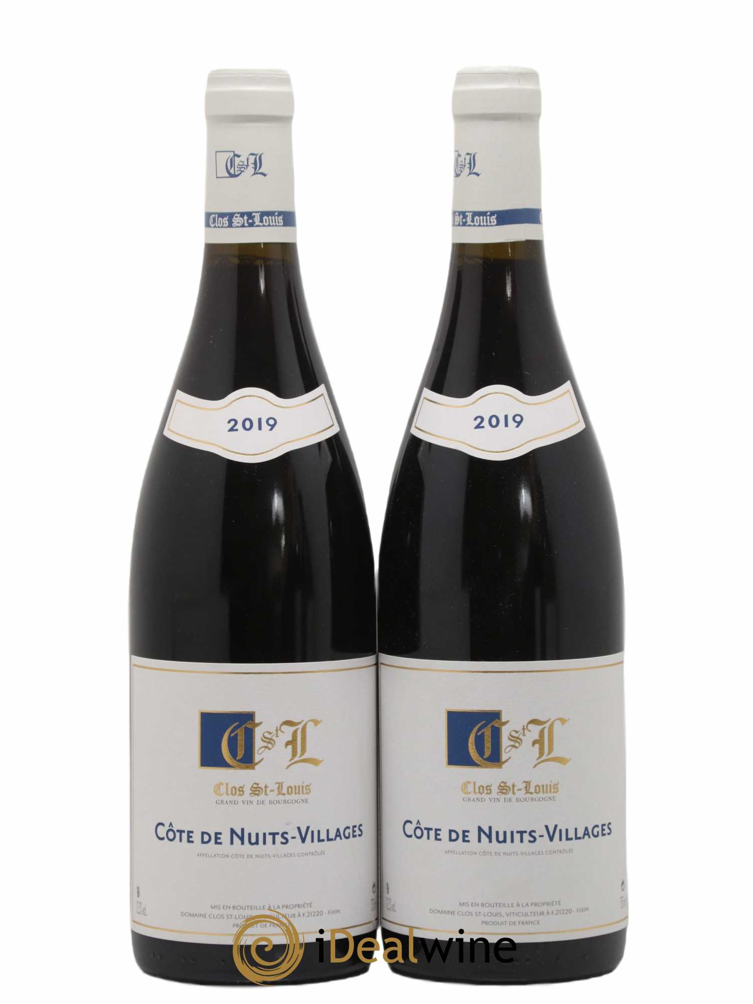 Côte de Nuits-Villages Clos Saint Louis 2019 - Lot de 2 bouteilles - 0