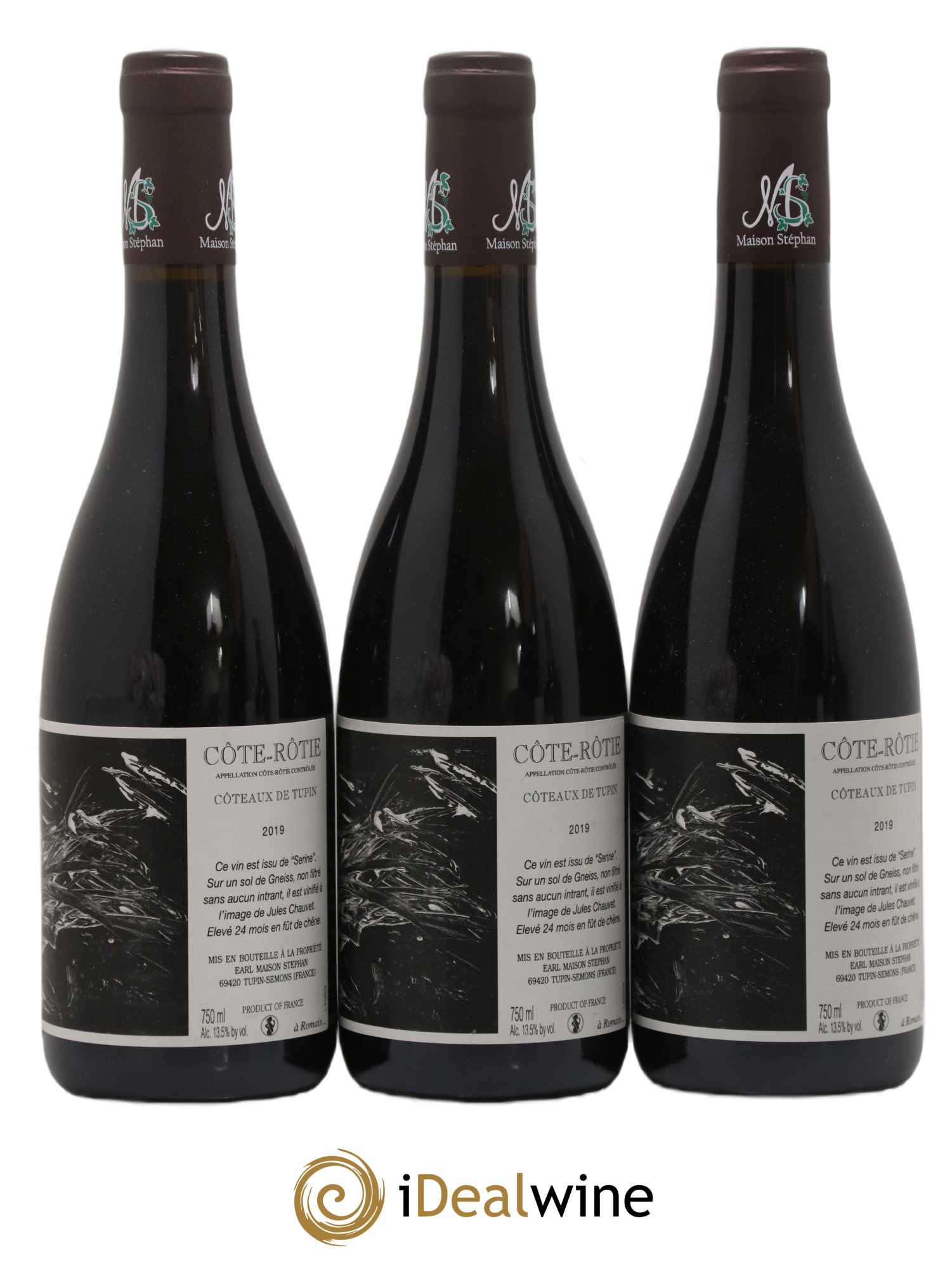 Côte-Rôtie Coteaux de Tupin Jean-Michel Stephan 2019 - Lot de 3 bouteilles - 0