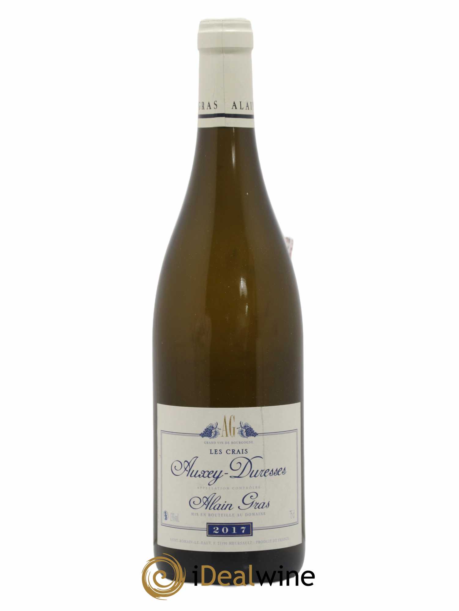 Auxey-Duresses Les Crais Alain Gras 2017 - Lot of 1 bottle - 0