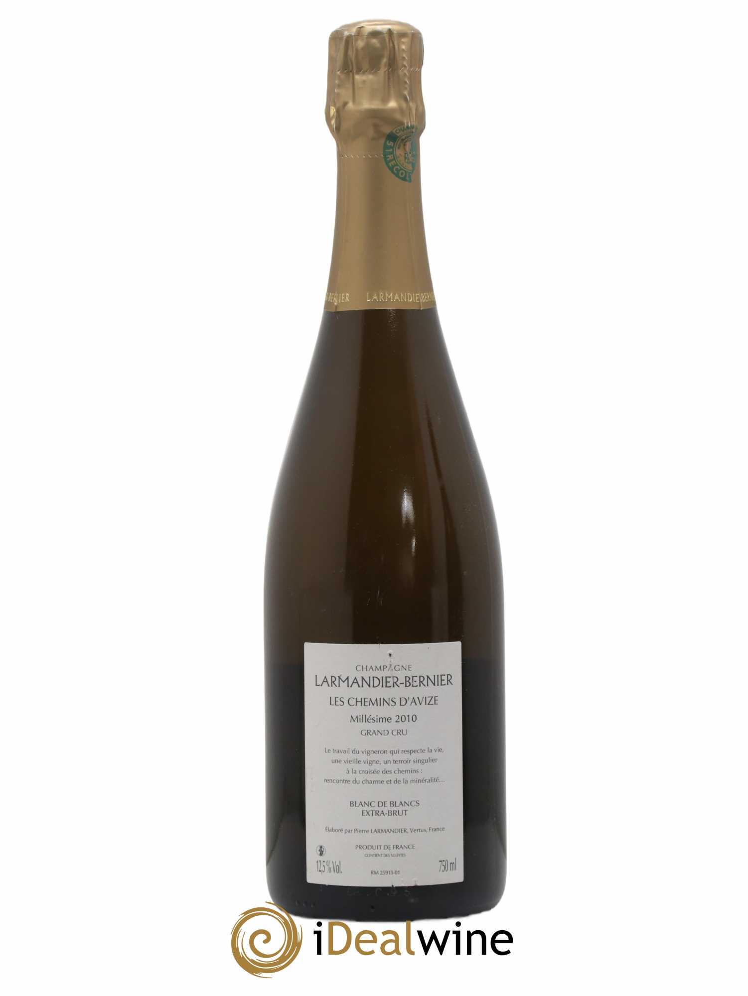 Les Chemins d'Avize Grand Cru Extra-Brut Larmandier-Bernier 2010 - Lot of 1 bottle - 1