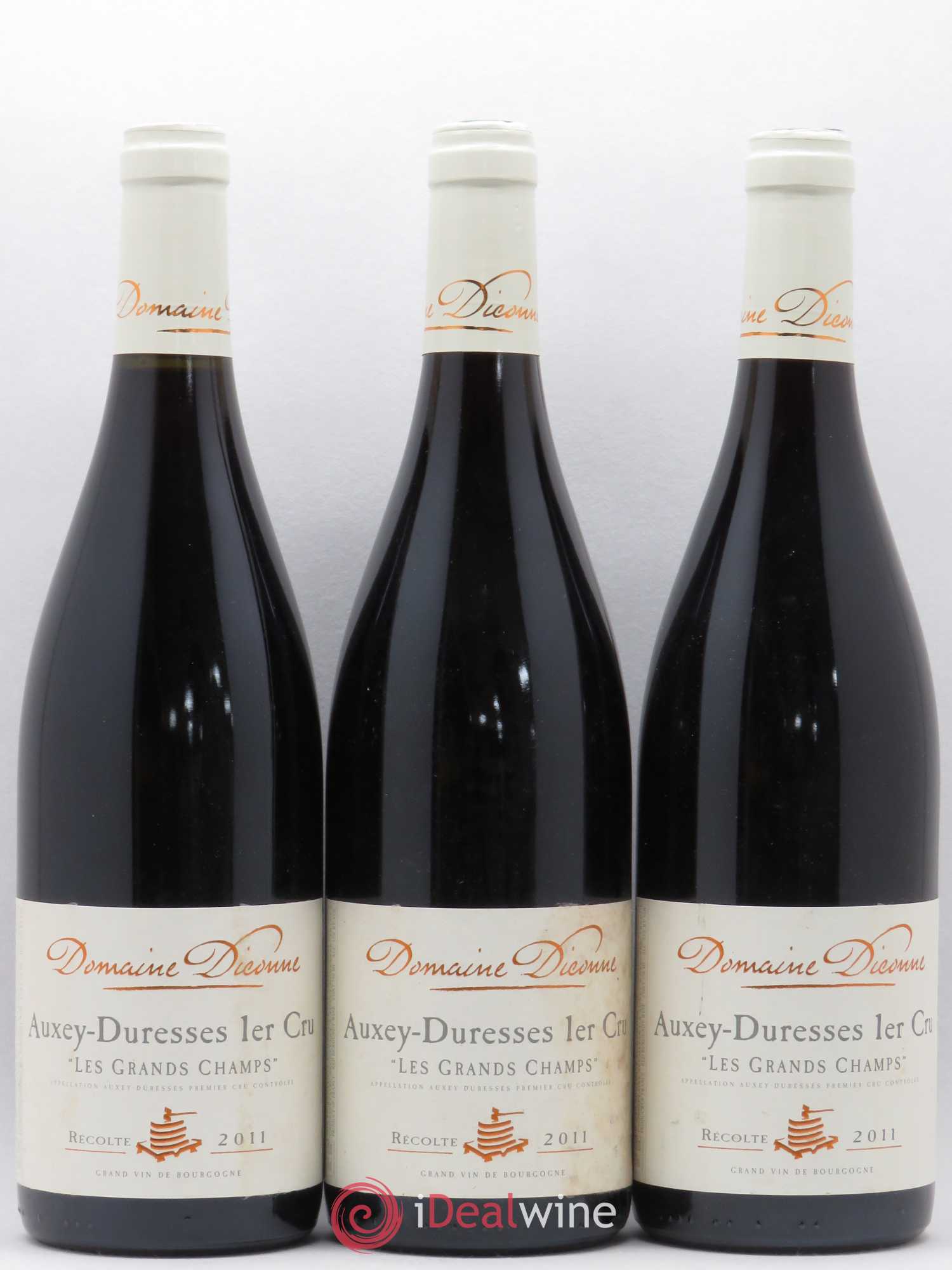 Auxey-Duresses 1er Cru Les Grands Champs Diconne 2011 - Lotto di 3 bottiglie - 0