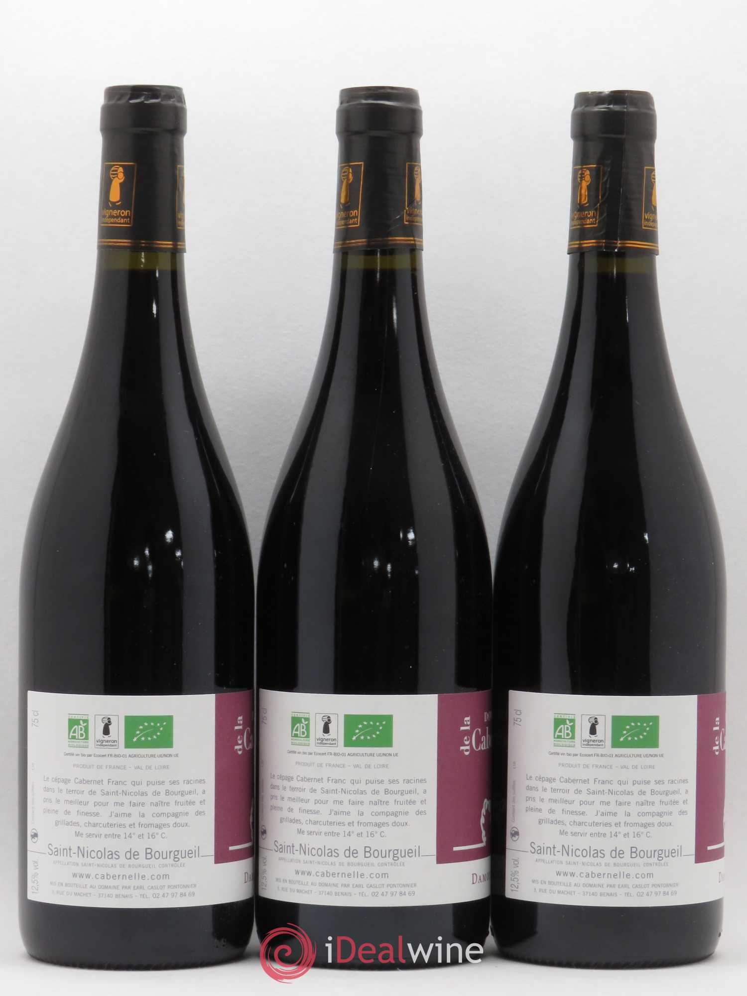 Saint-Nicolas de Bourgueil Damoiselle Domaine de la Cabernelle (no reserve) 2017 - Lot of 3 bottles - 1