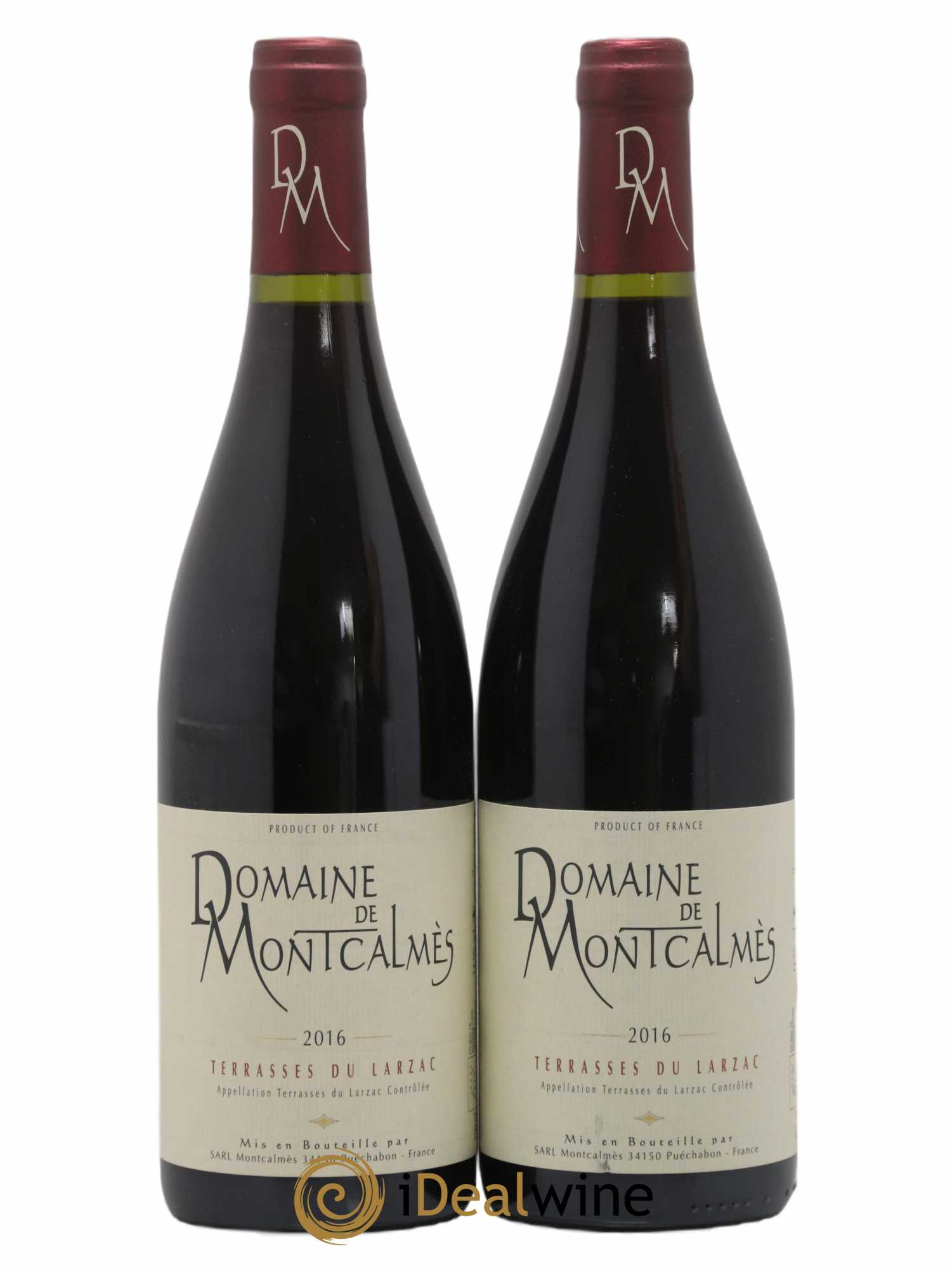 Terrasses du Larzac Domaine de Montcalmès Frédéric Pourtalié 2016 - Lot de 2 bouteilles - 0