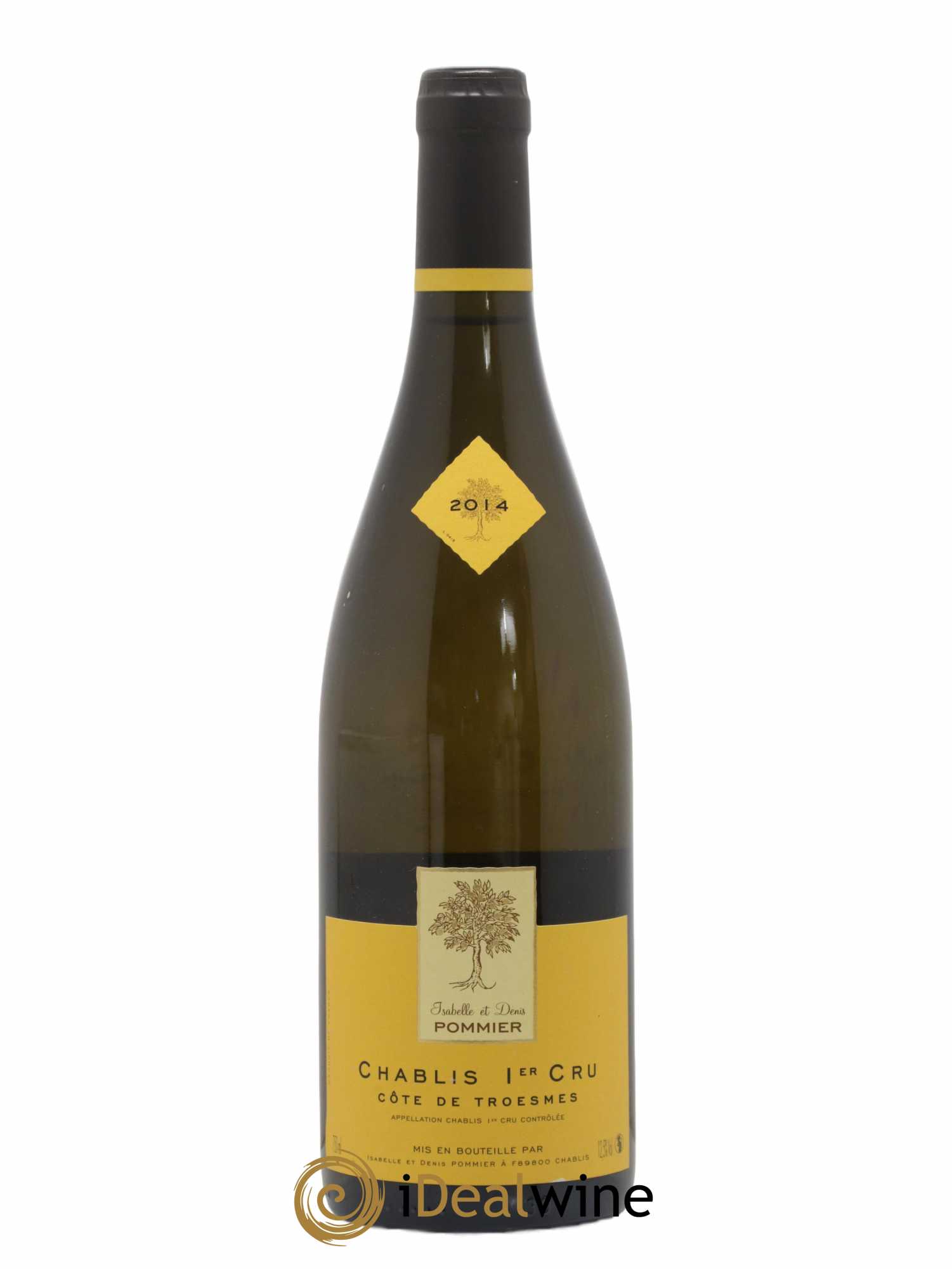 Chablis 1er Cru Côte de Troesmes Domaine Pommier 2014 - Lot de 1 bouteille - 0