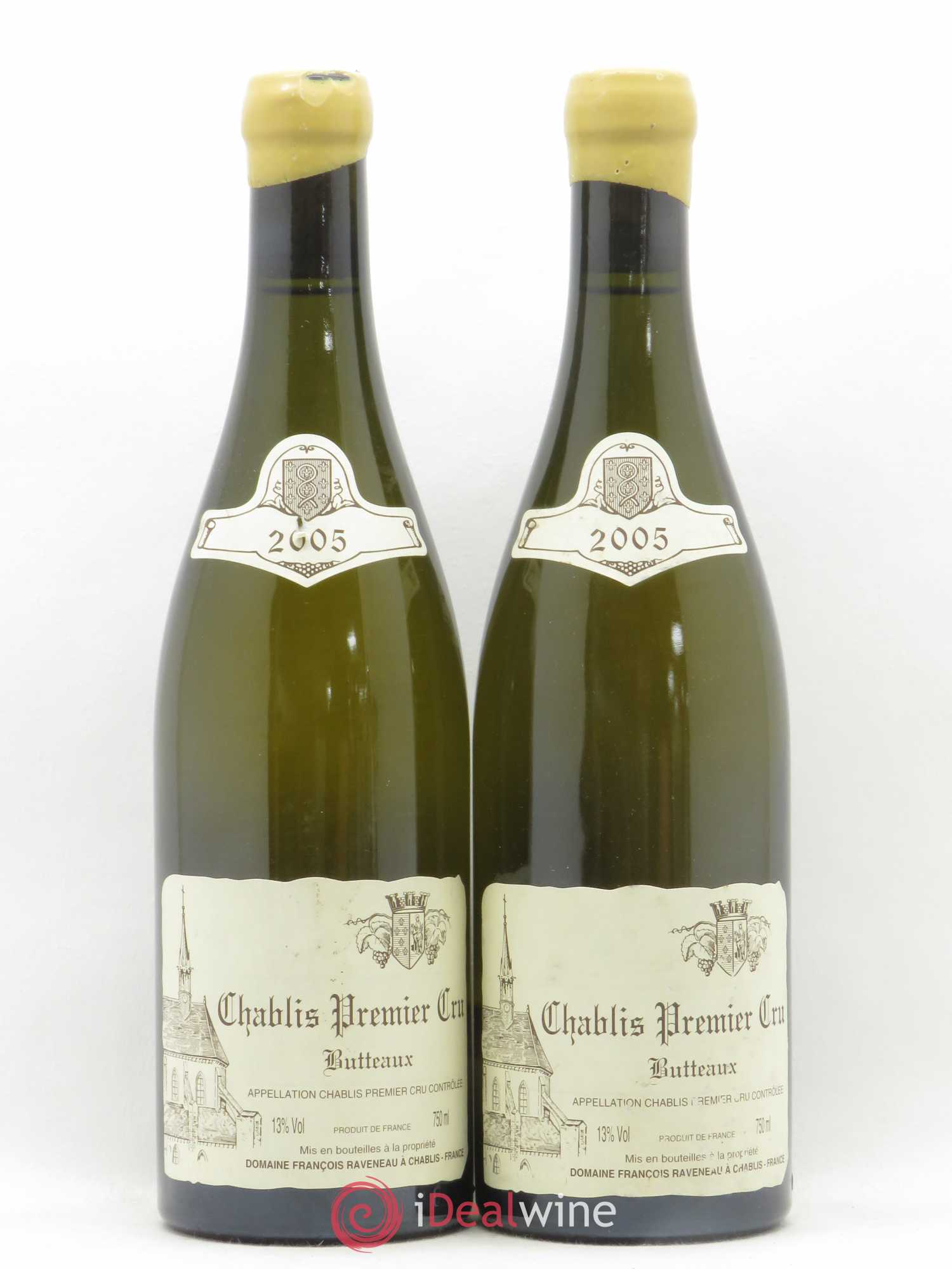 Chablis 1er Cru Butteaux Raveneau (Domaine) 2005 - Lot de 2 bouteilles - 0