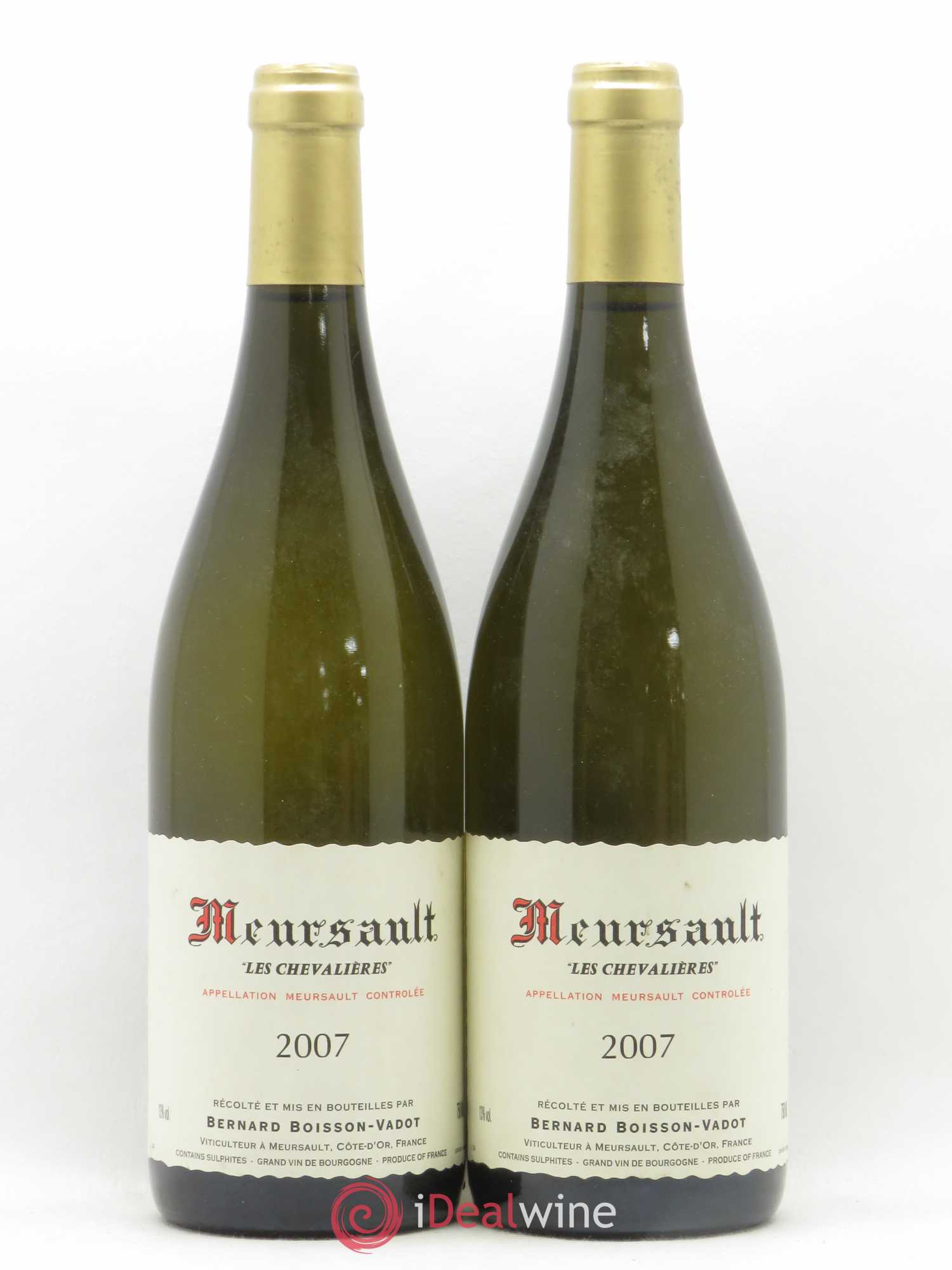 Meursault Les Chevalières Boisson-Vadot (Domaine) 2007 - Lot de 2 bouteilles - 0