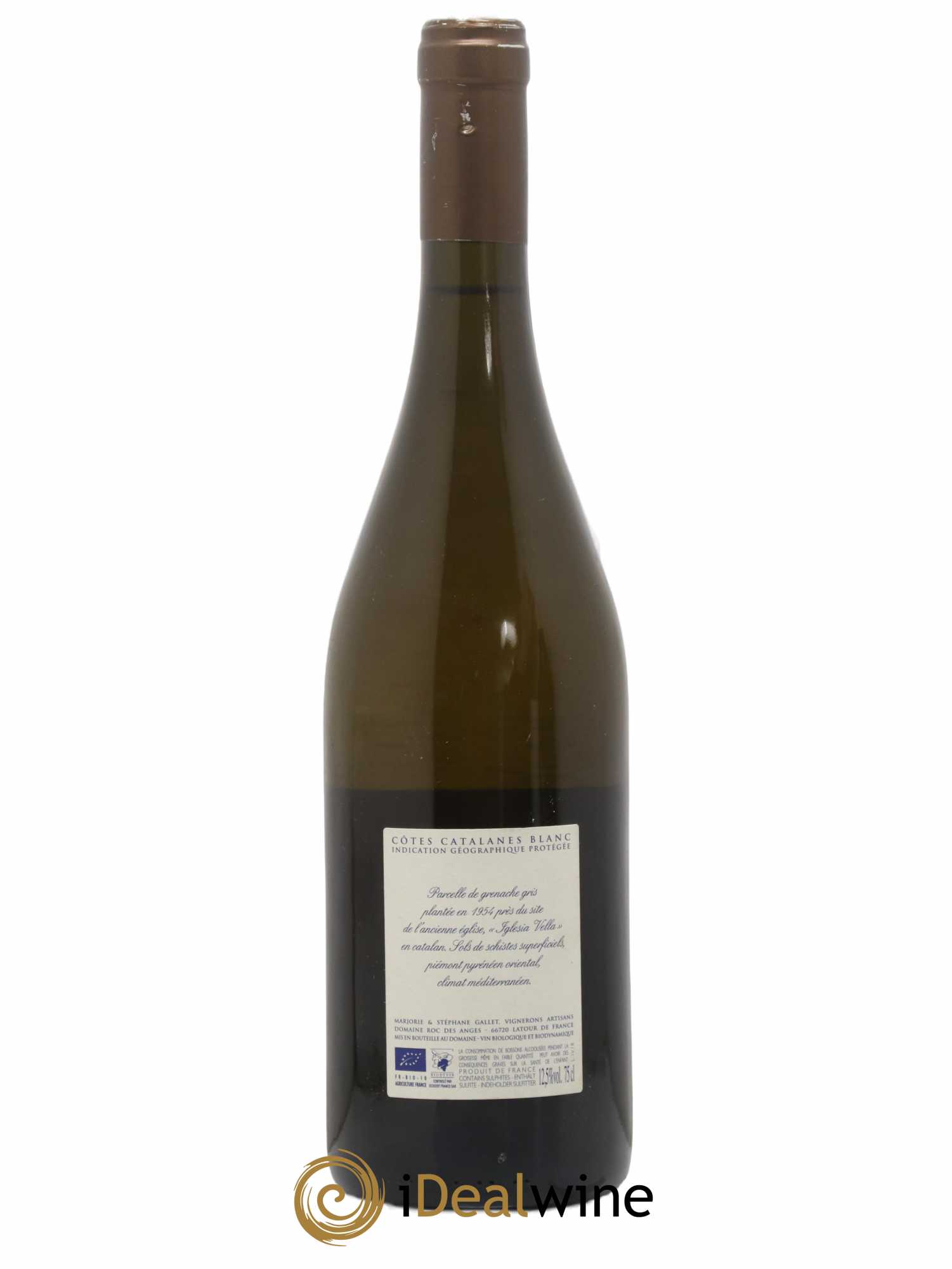 Côtes Catalanes Roc des Anges Iglesia Vella Marjorie et Stéphane Gallet 2018 - Lot de 1 bouteille - 1