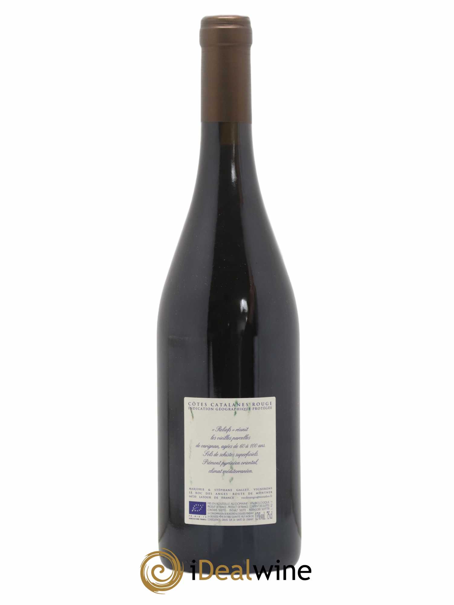 Côtes du Roussillon Roc des Anges Reliefs Marjorie et Stéphane Gallet 2015 - Lot of 1 bottle - 1