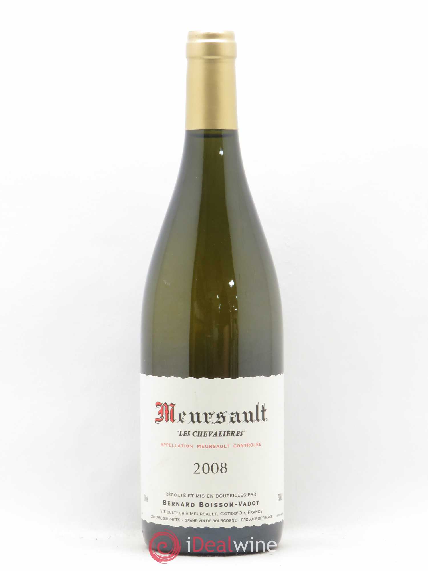 Meursault Les Chevalières Boisson-Vadot (Domaine) 2008 - Lot de 1 bouteille - 0