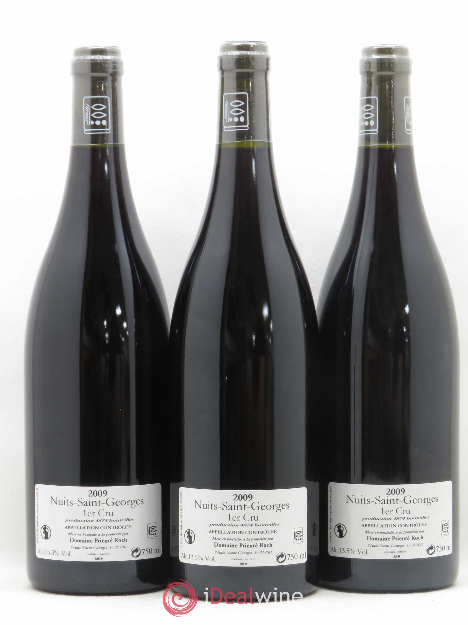 Nuits-Saint-Georges 1er Cru Prieuré Roch 2009 - Lot de 3 bouteilles - 1