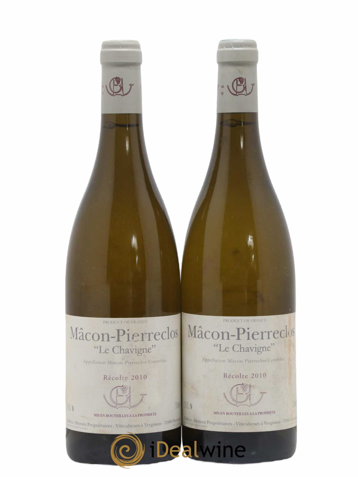 Mâcon-Pierreclos Le Chavigne Guffens-Heynen 2010 - Lot de 2 bouteilles - 0